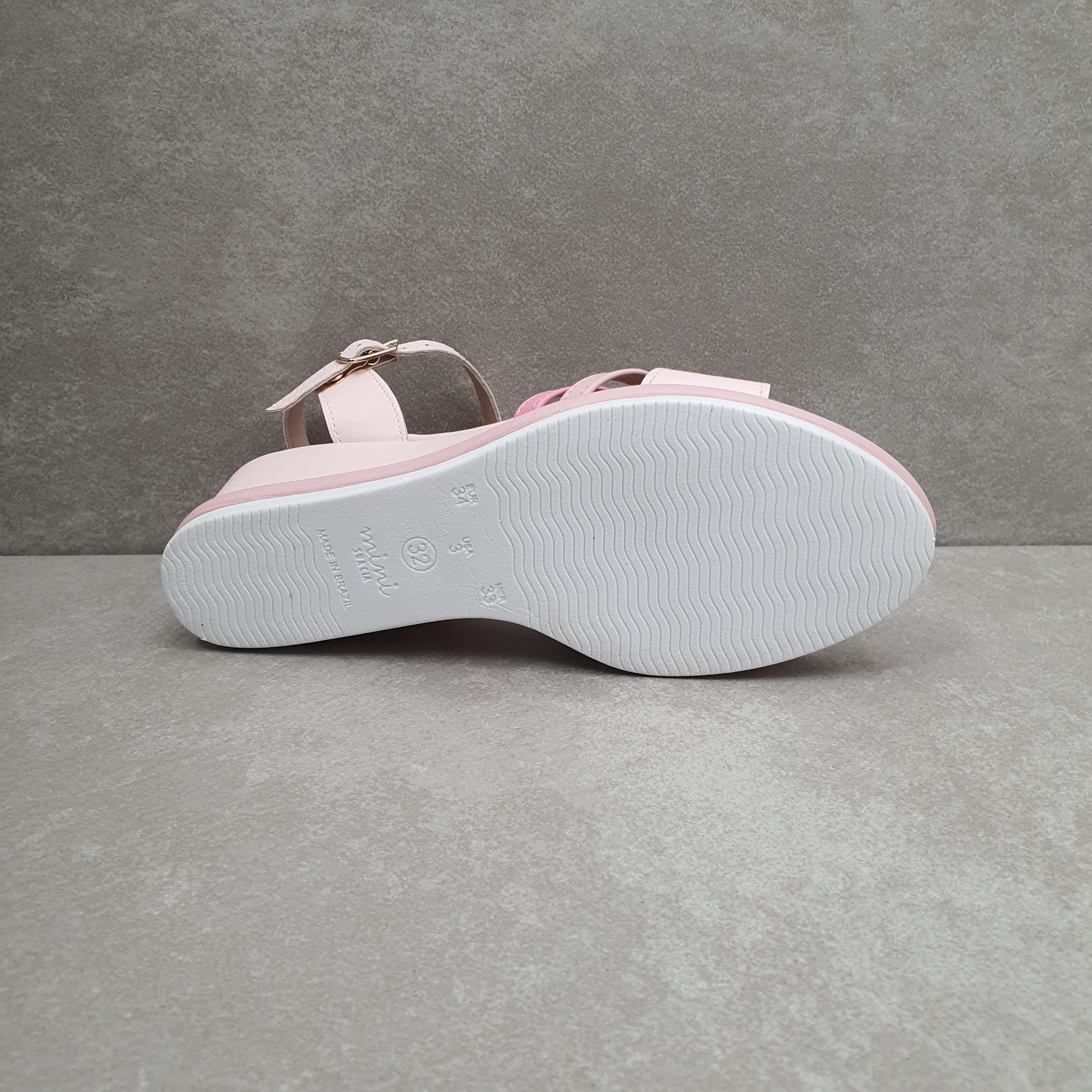 Sandália Infantil Sua Cia Mini Anabela Champagne Rosa 4
