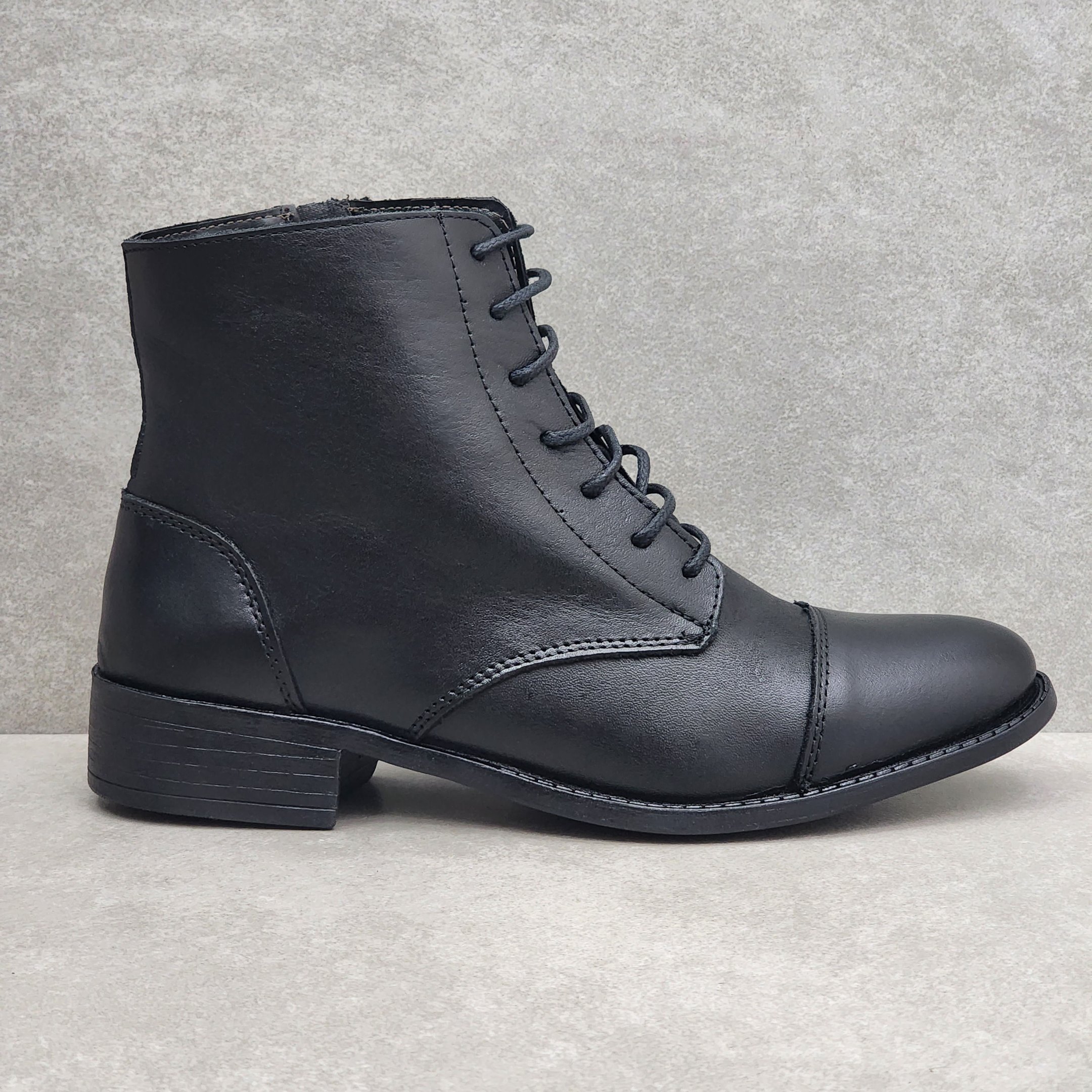 Bota Talkflex Coturno Em Couro