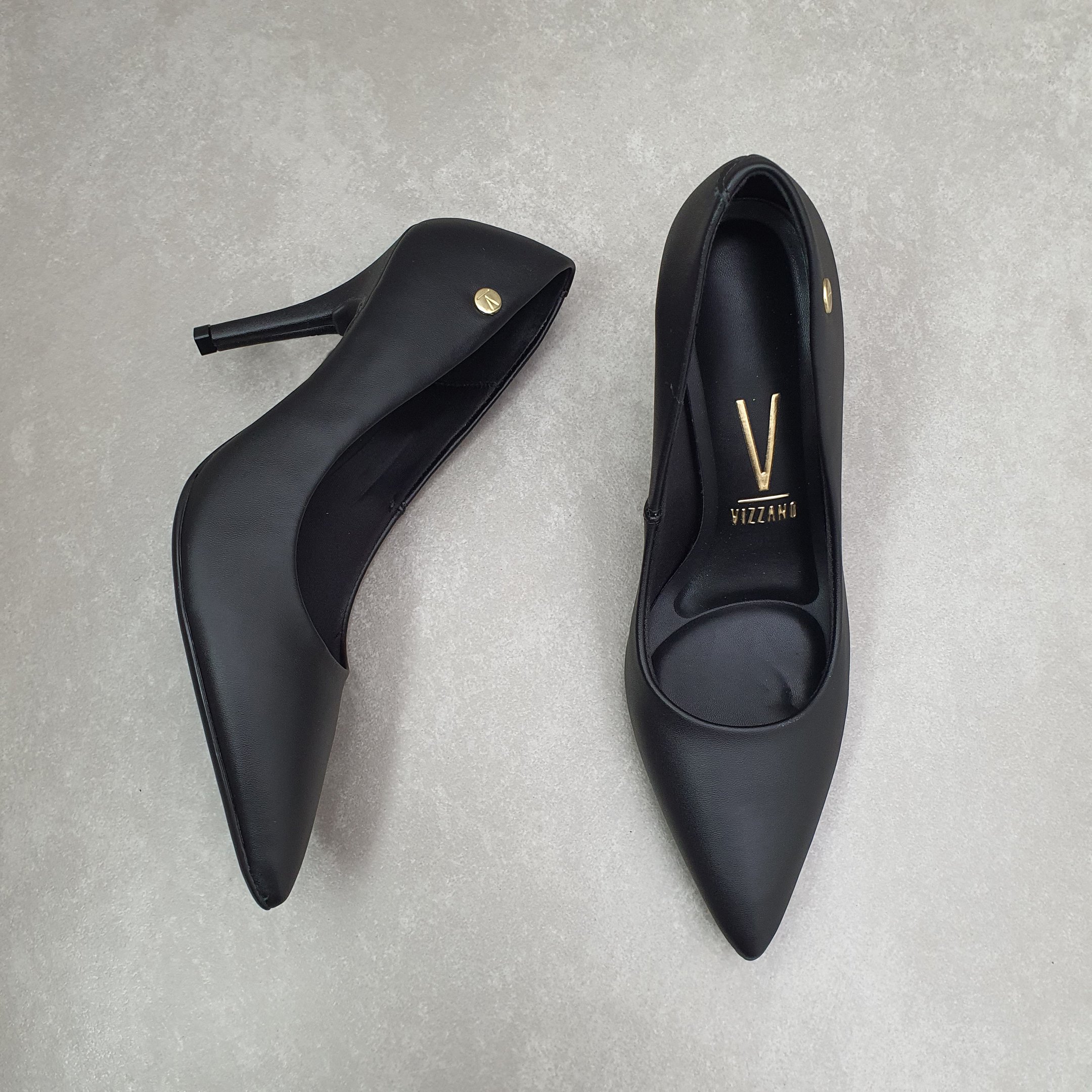 Sapato Scarpin Vizzano Acetinado Fucsia Preto 2