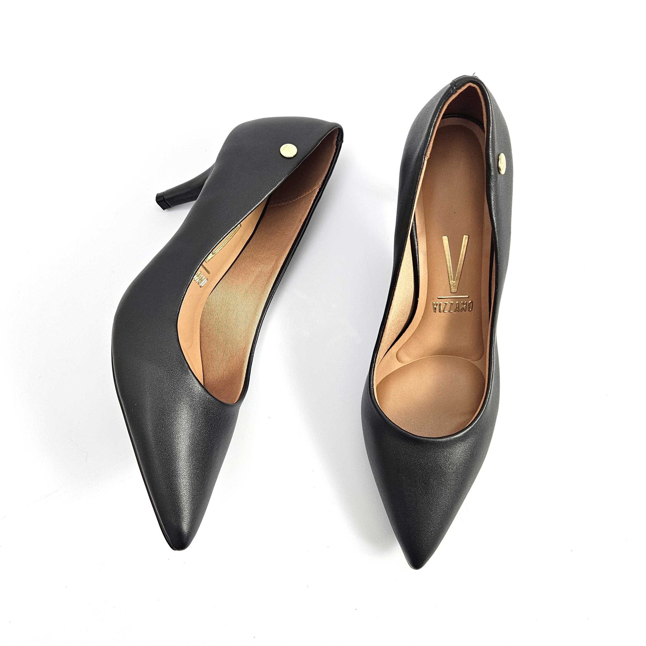 Scarpin Vizzano Salto Médio Fino Preto 4