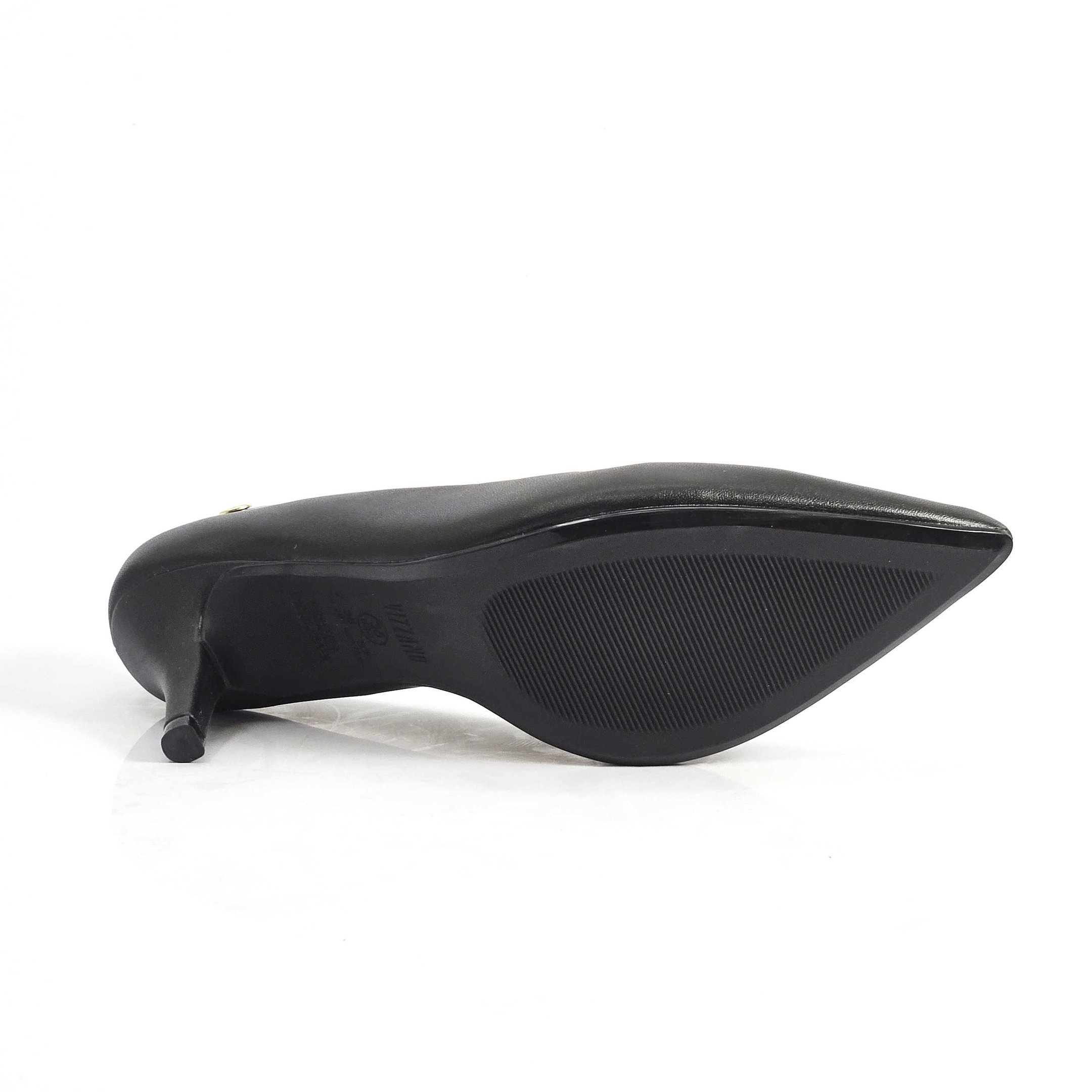 Scarpin Vizzano Salto Médio Fino Preto 5