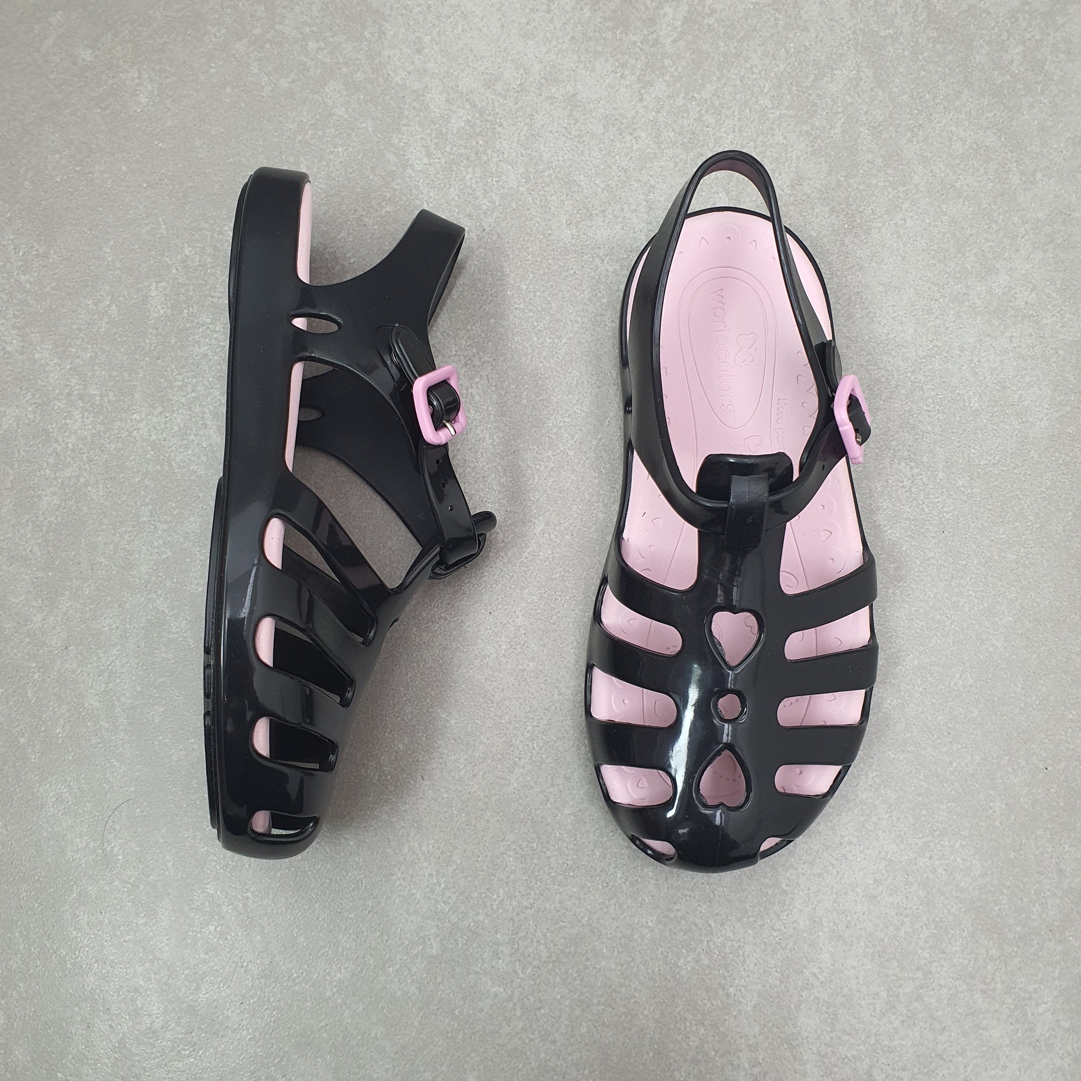 Sandália World Colors Lilly Kids Com Bolsa Preto 2