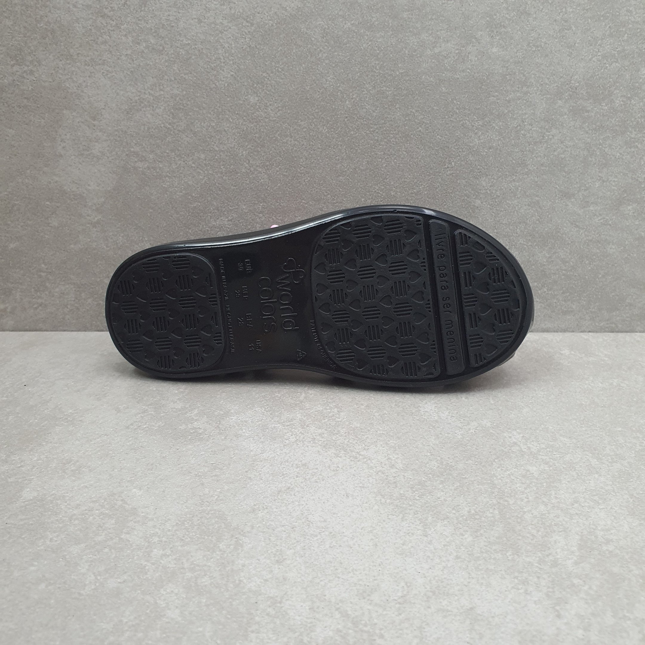 Sandália World Colors Lilly Kids Com Bolsa Preto 4