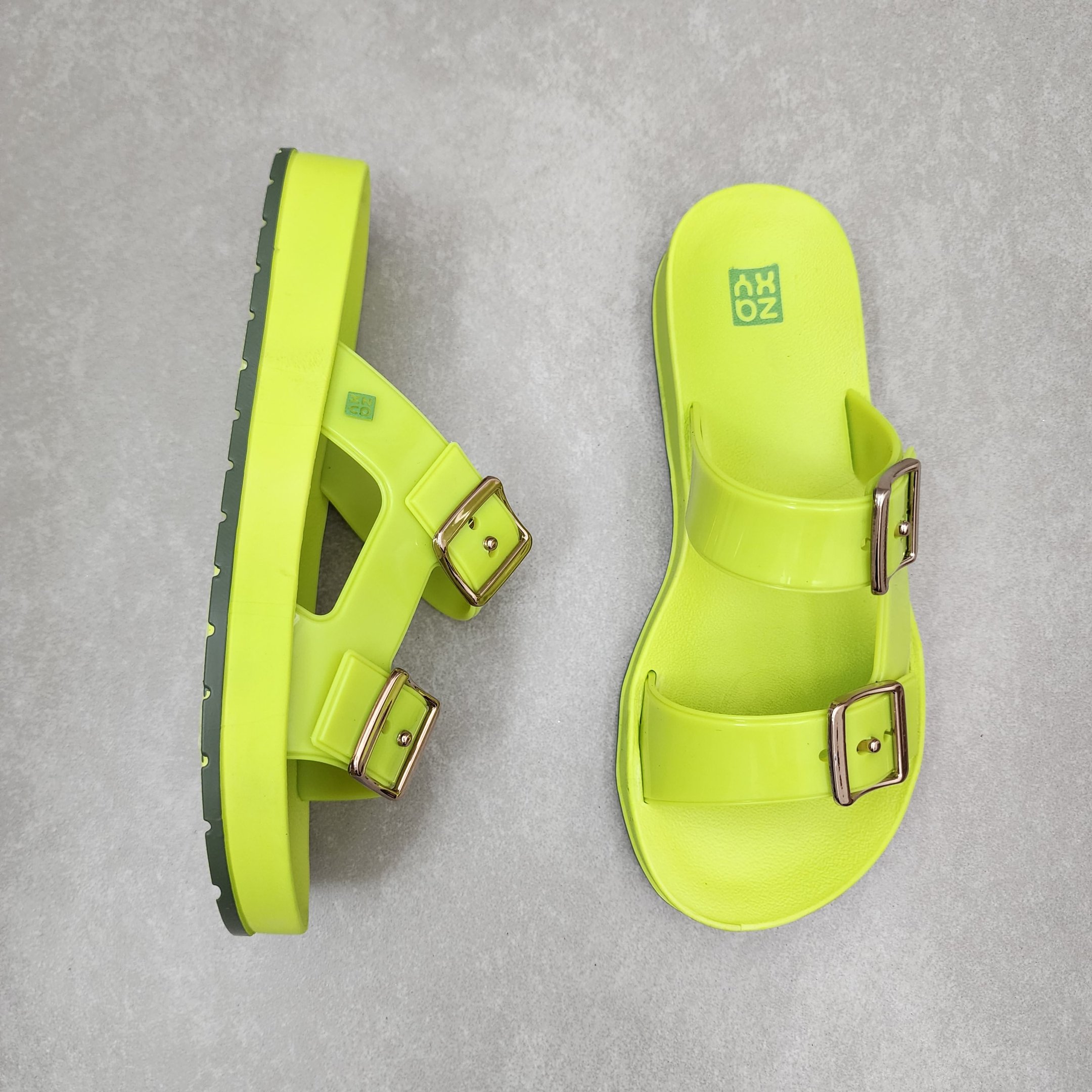 Chinelo Zaxy Tamanco Flash Neon Amarelo 2