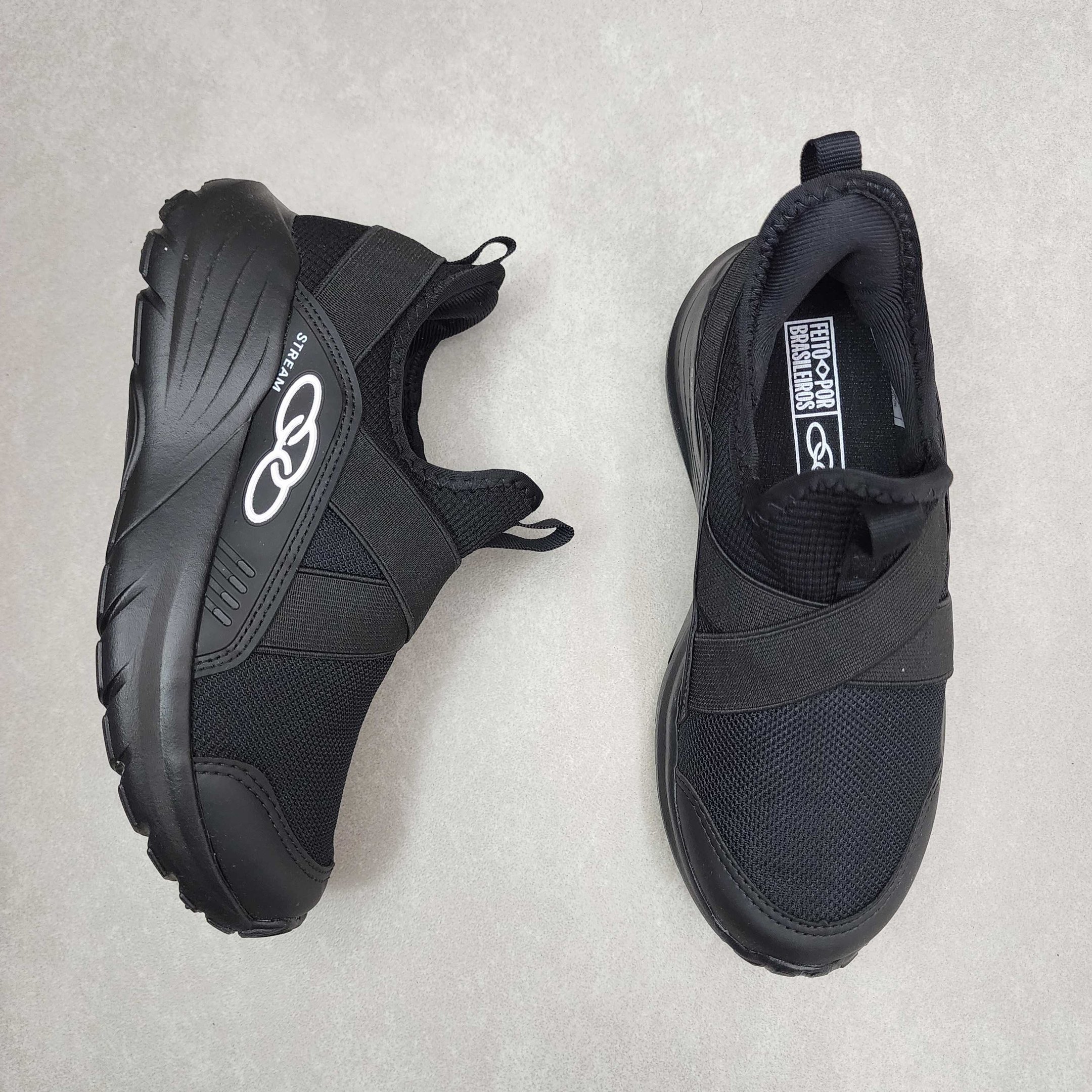 Tênis Infantil Olympikus Stream Slip On Preto 2