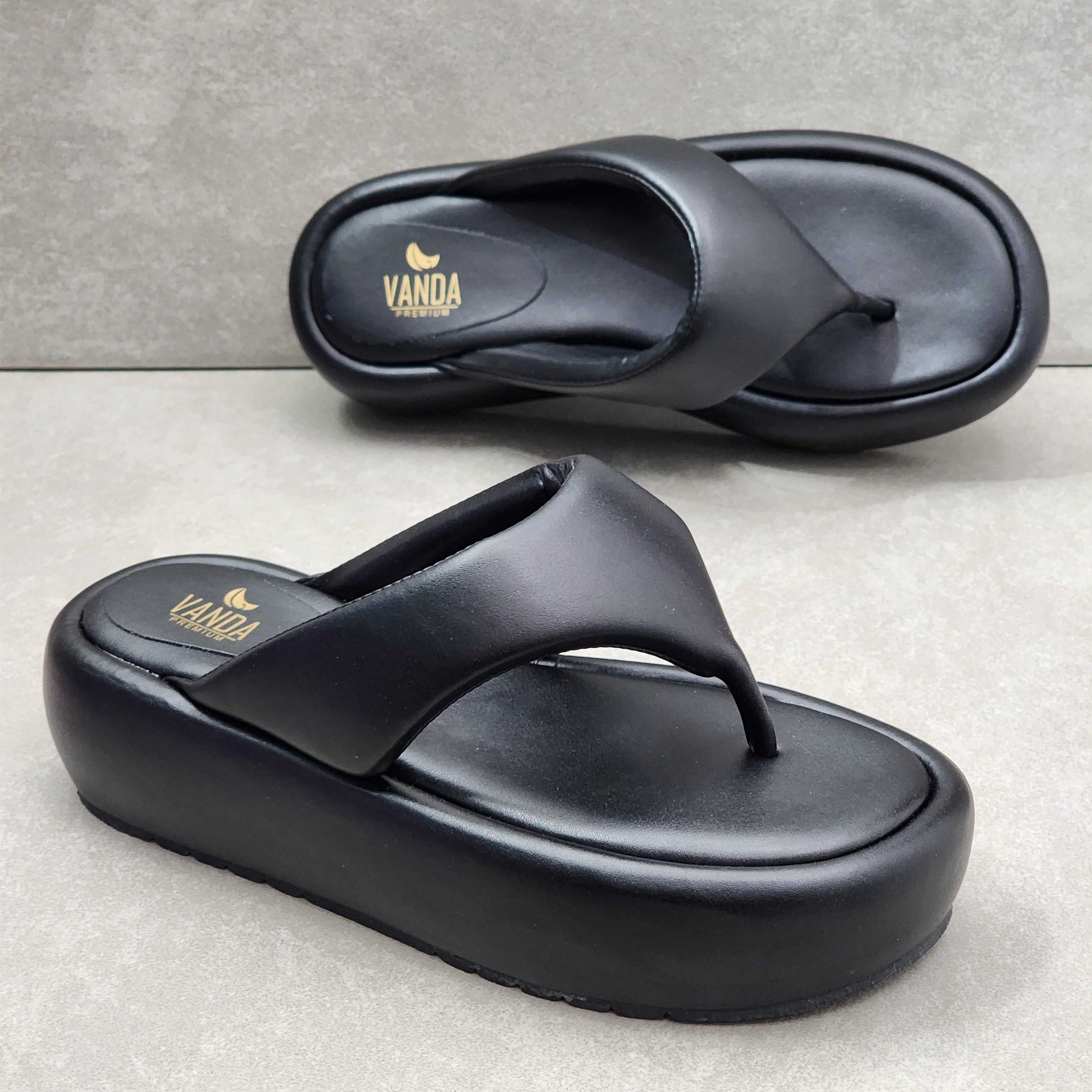 Tamanco Zabumba De Dedo Flatform Comfy Preto 2