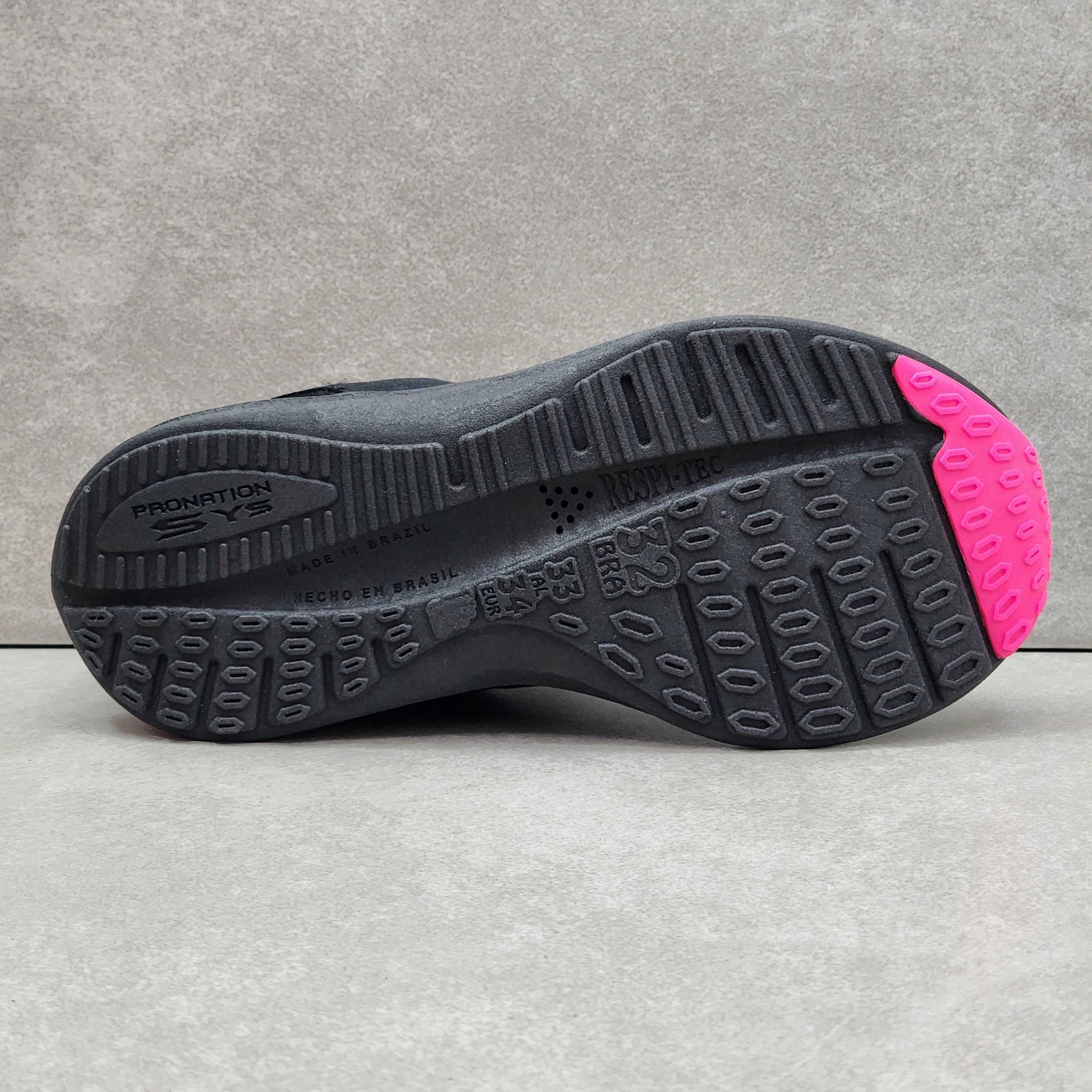 Tênis Infantil Kidy Slip On K-360 Energy Preto/Rosa 4