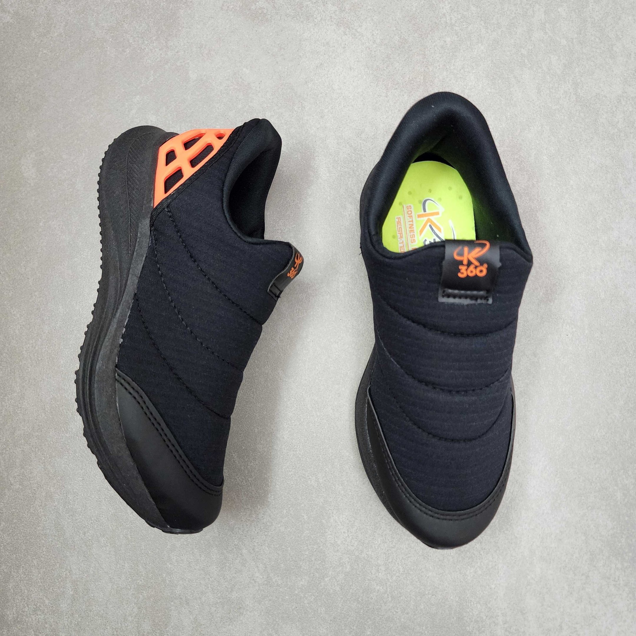 Tênis Infantil Kidy Slip On K-360 Energy Preto/Laranja 3