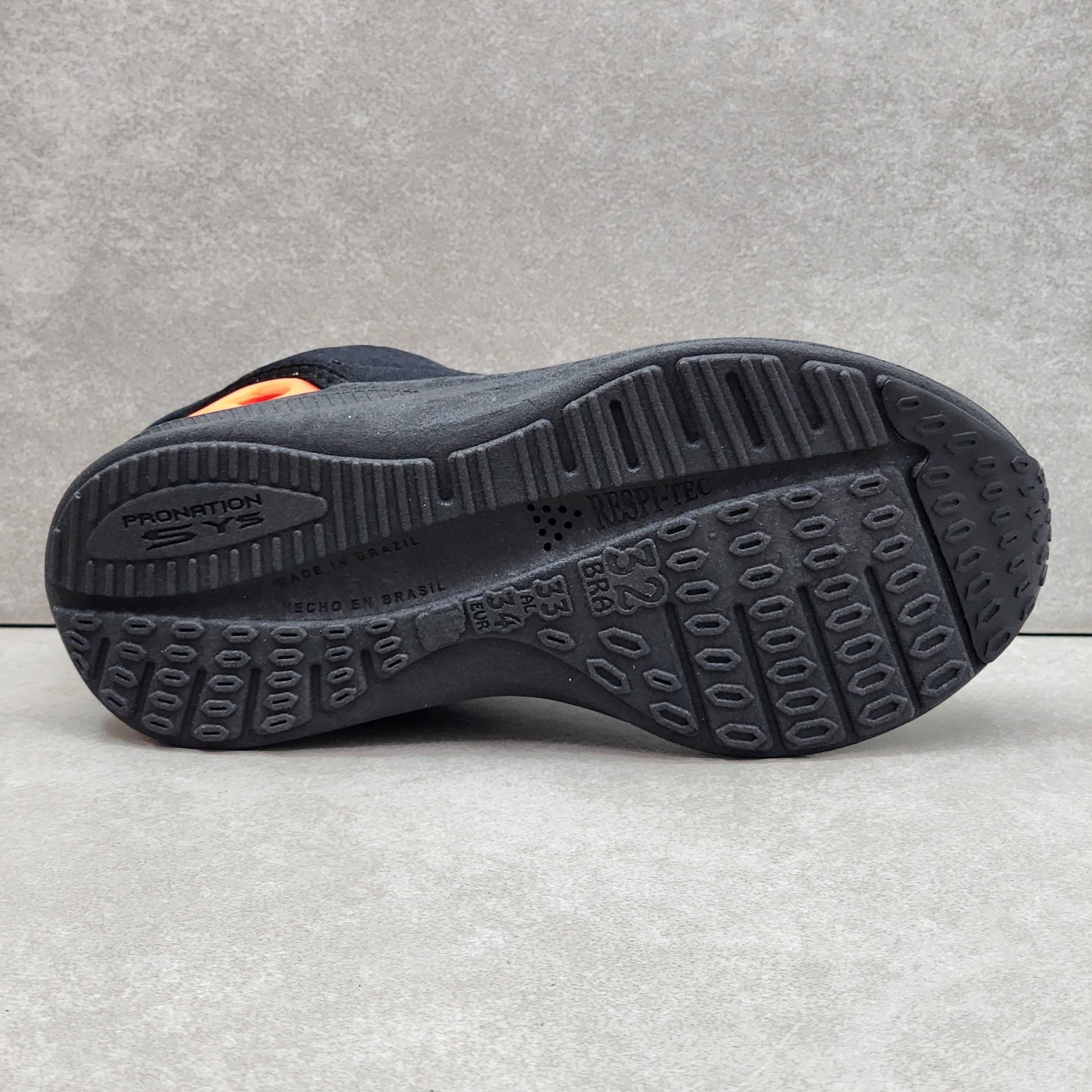 Tênis Infantil Kidy Slip On K-360 Energy Preto/Laranja 4