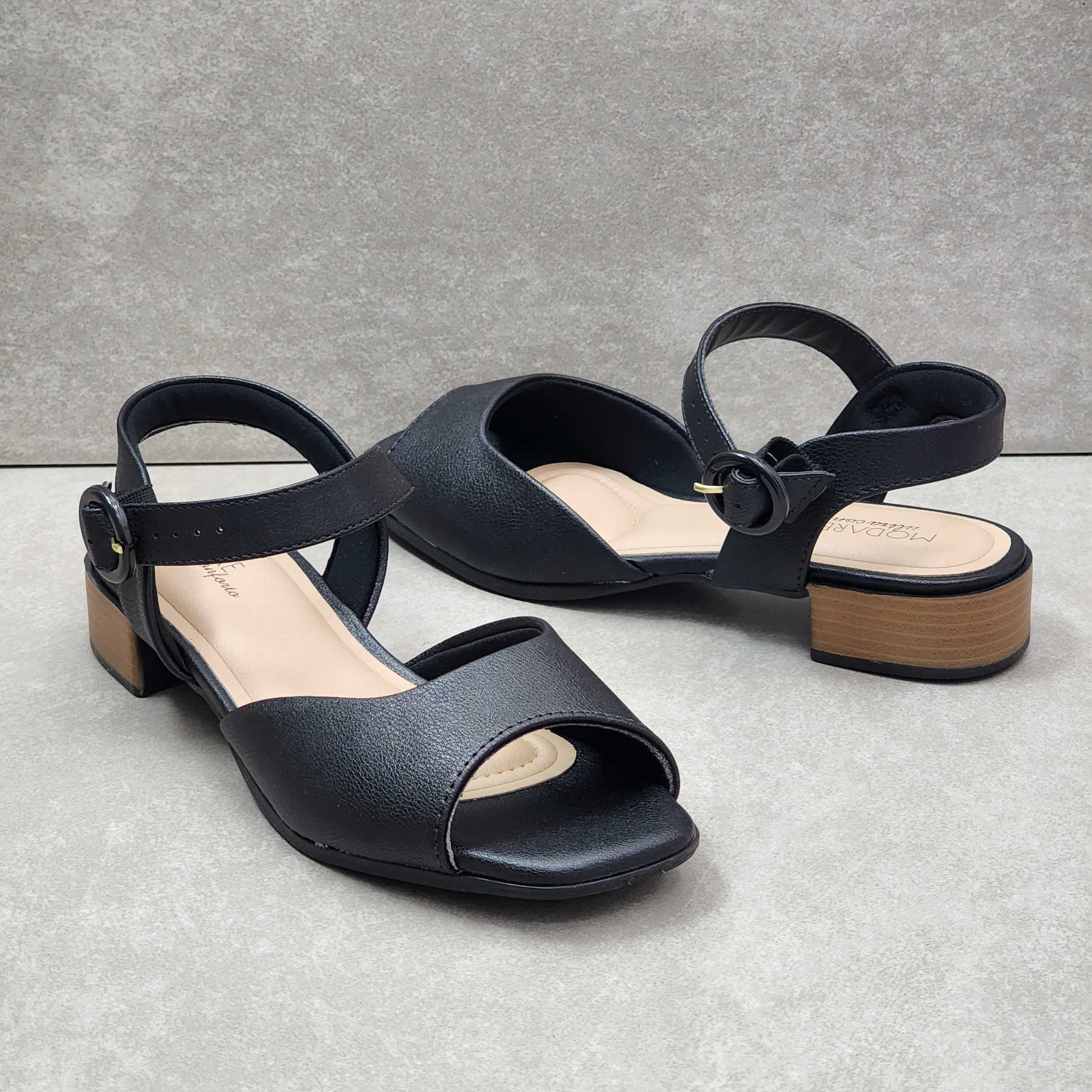 Sandália Modare Salto Baixo Preto 2