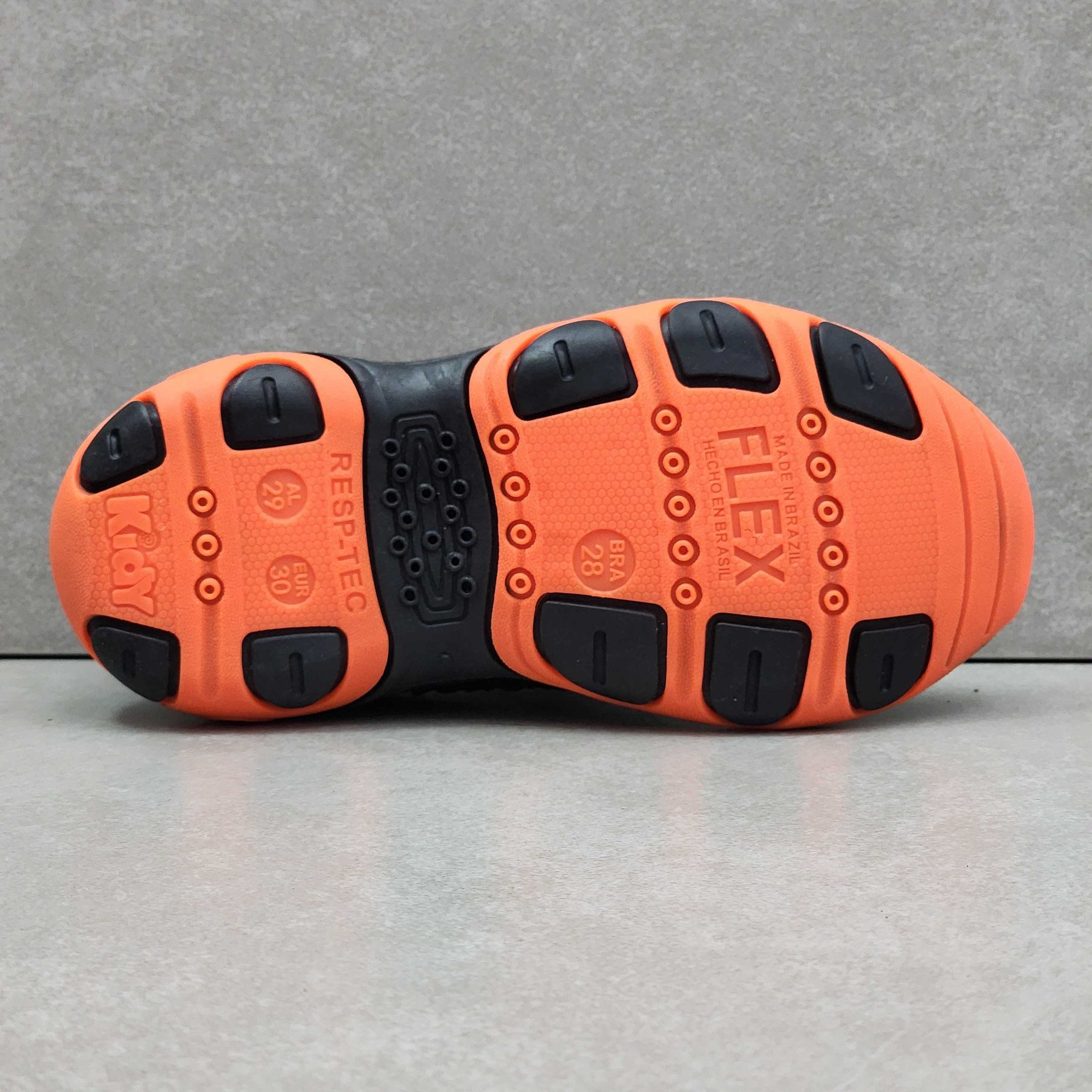 Tênis Infantil Menino Kidy Play Kids Calce Fácil Preto/Laranja 4