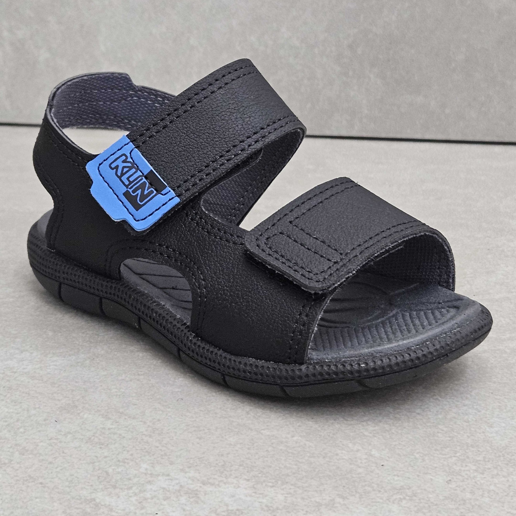 Sandália Papete Infantil Klin Casual Com Tiras Preto 3