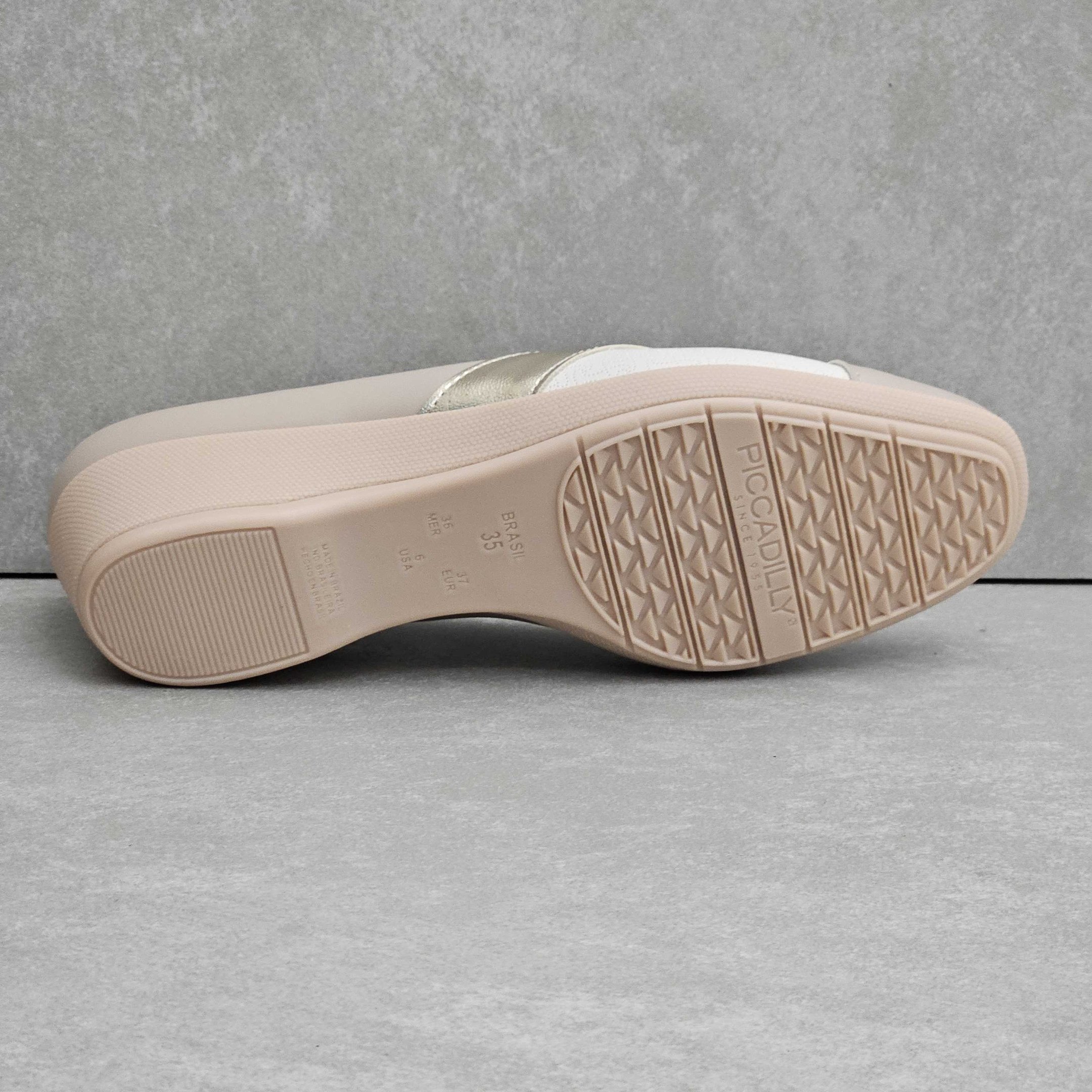 Sapato Feminino Piccadilly Joanete Anabela Bege 4