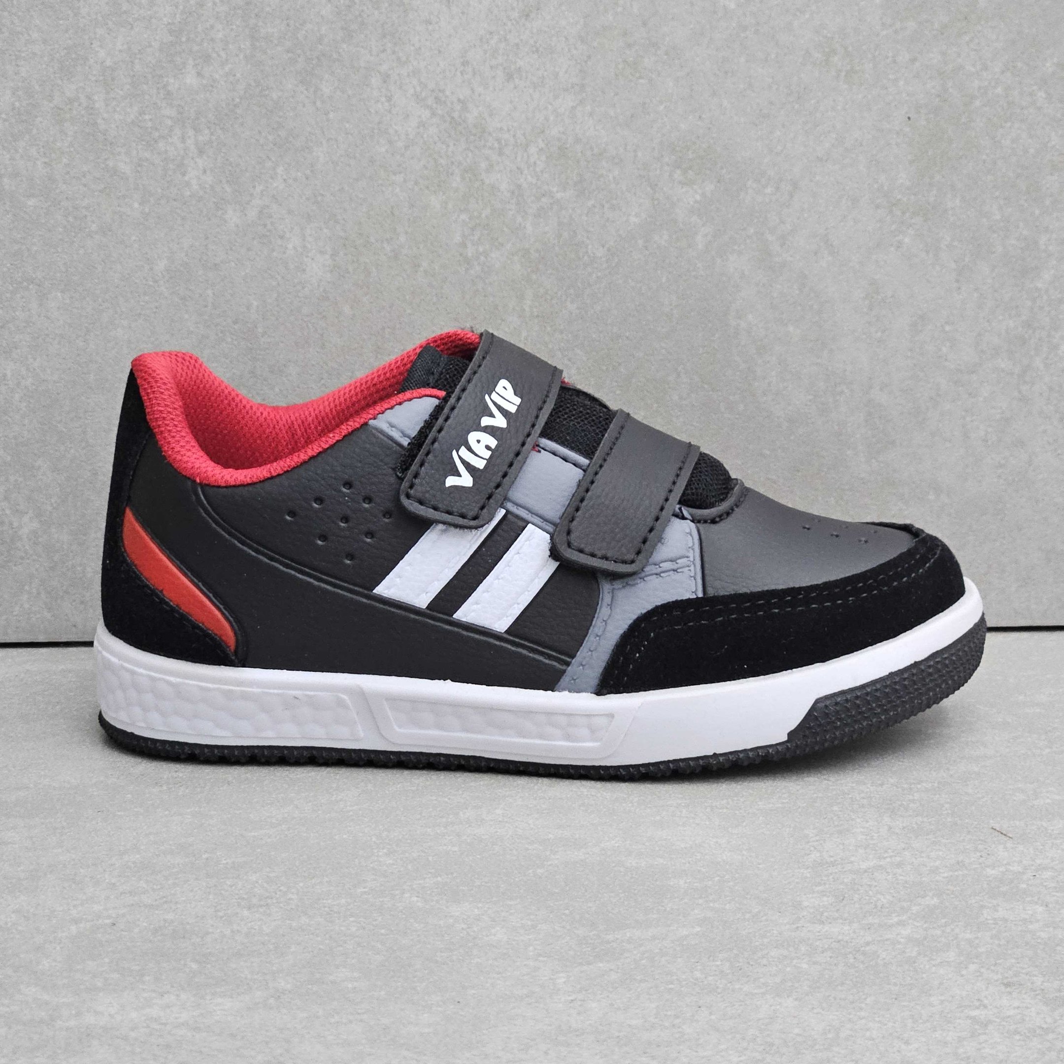 Tênis Infantil Menino Via Vip Casual Com Tiras