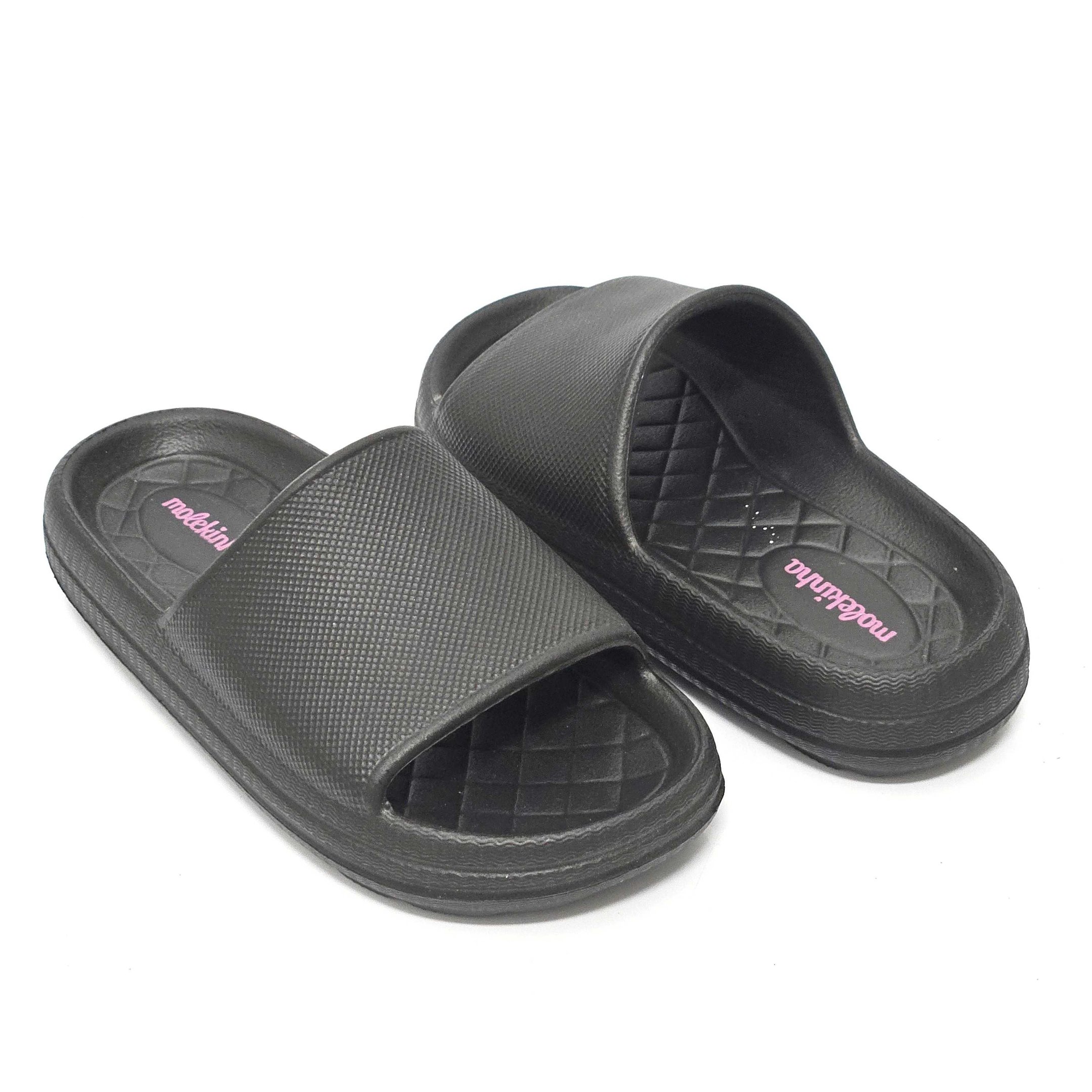 Chinelo Molekinha Slide EVA Gáspea Preto 3