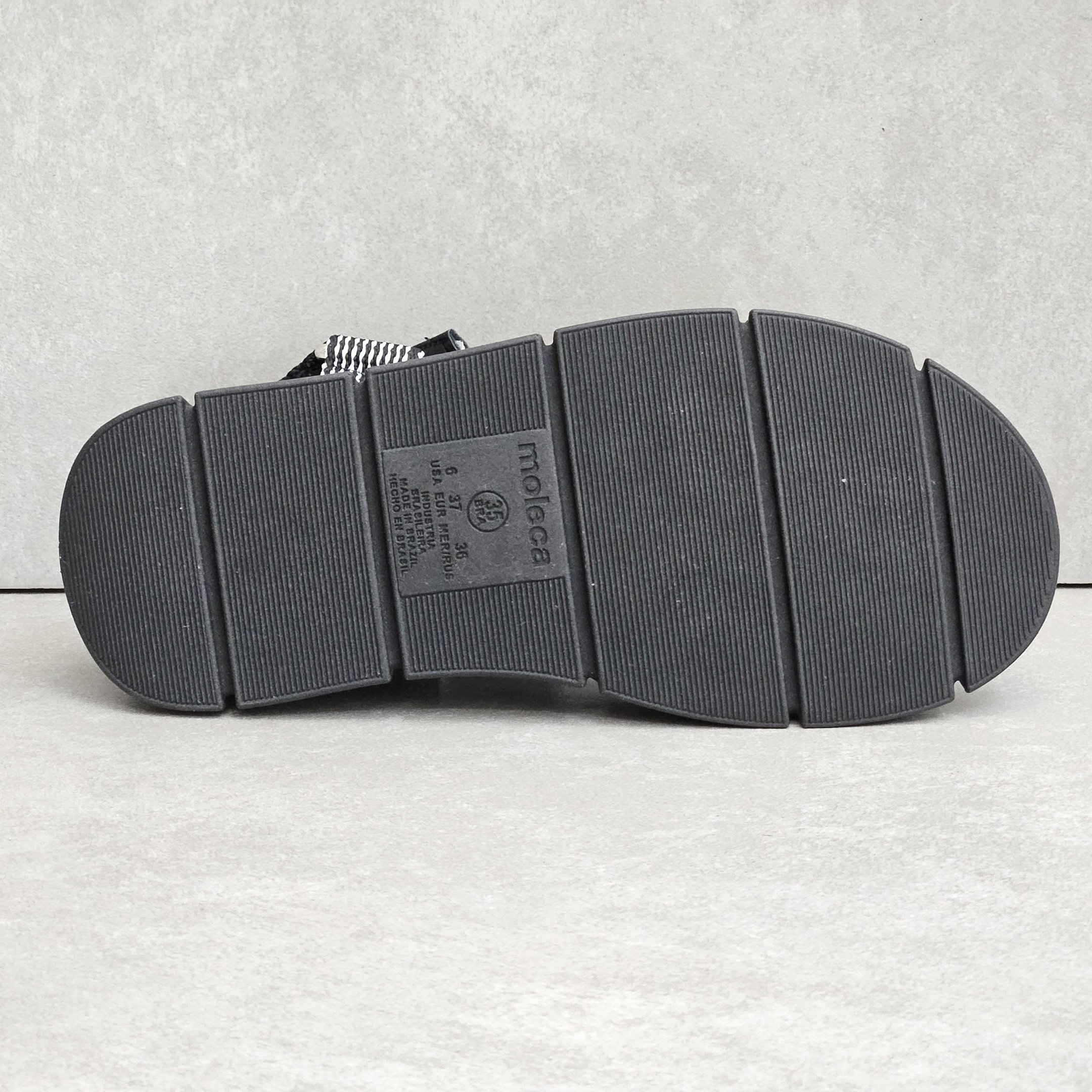 Sandália Feminina Papete Moleca Plataforma Preto 4