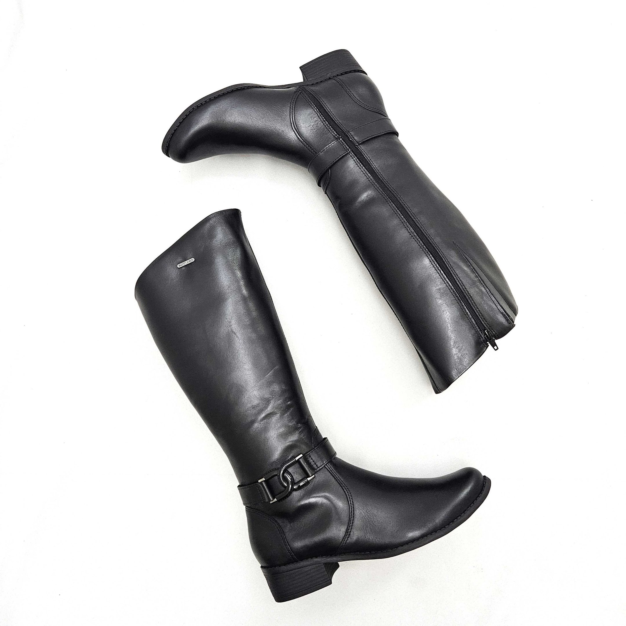 Bota Feminina Bottero Montaria Em Couro Preto 2