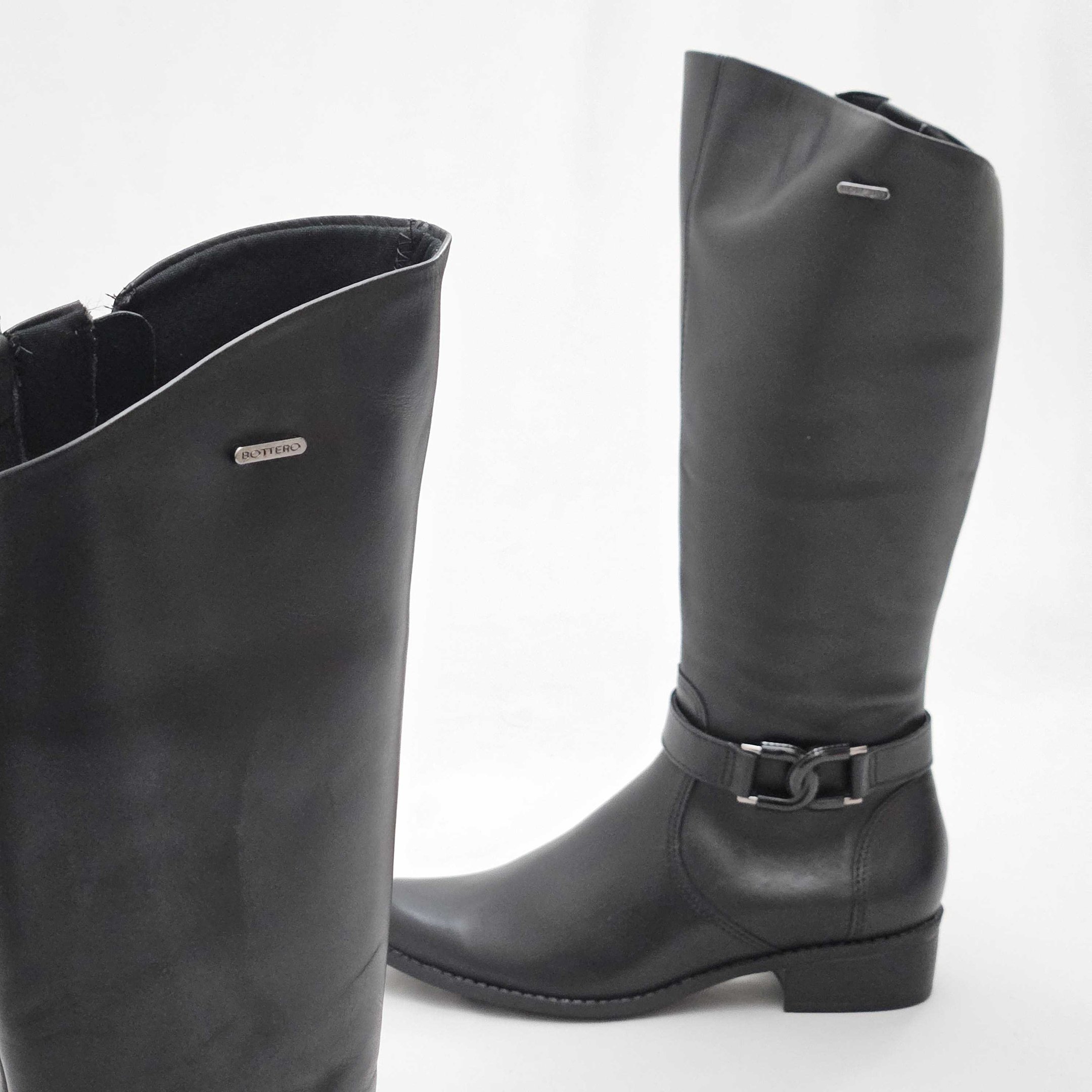 Bota Feminina Bottero Montaria Em Couro Preto 3