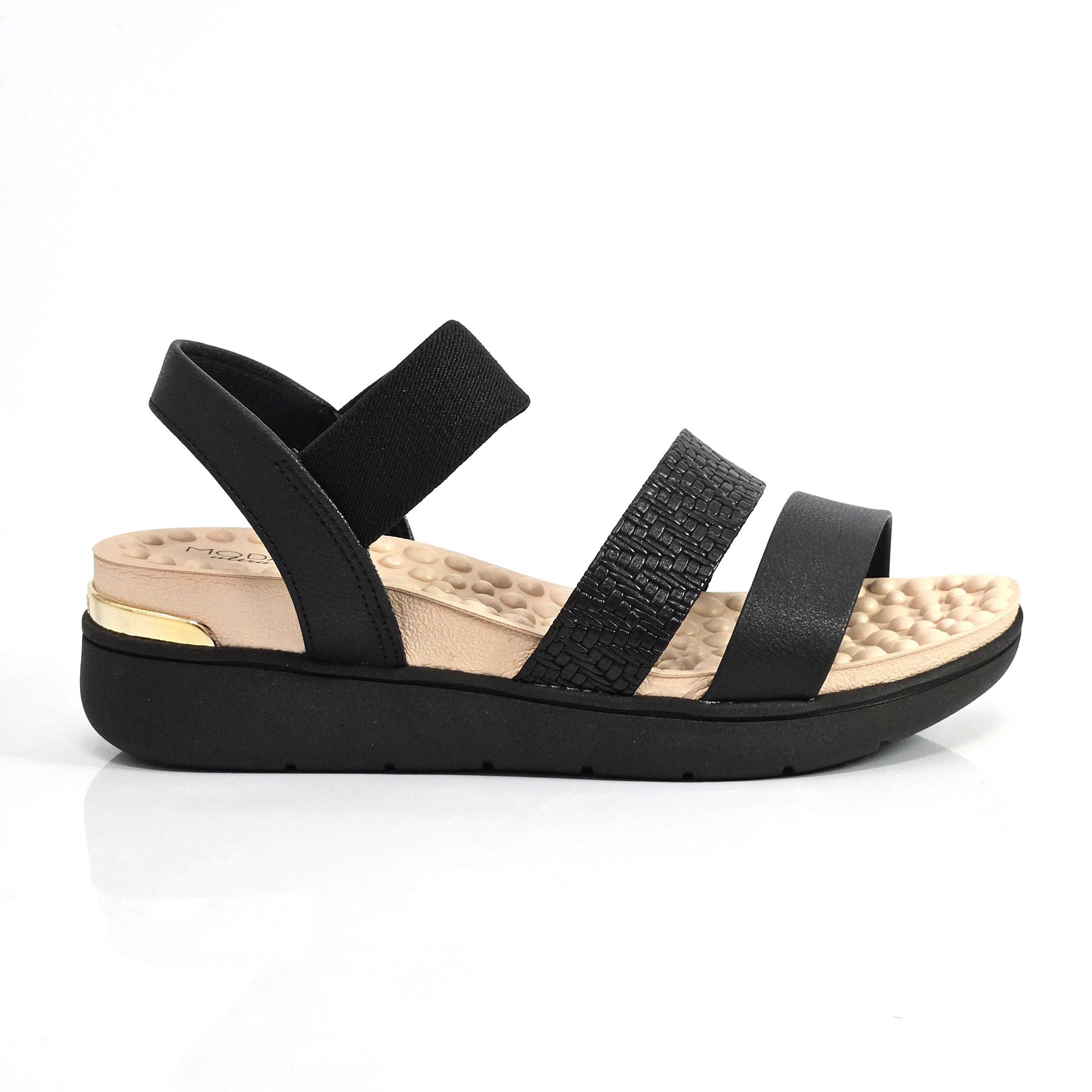 Sandália Papete Modare Anabela com Massageador