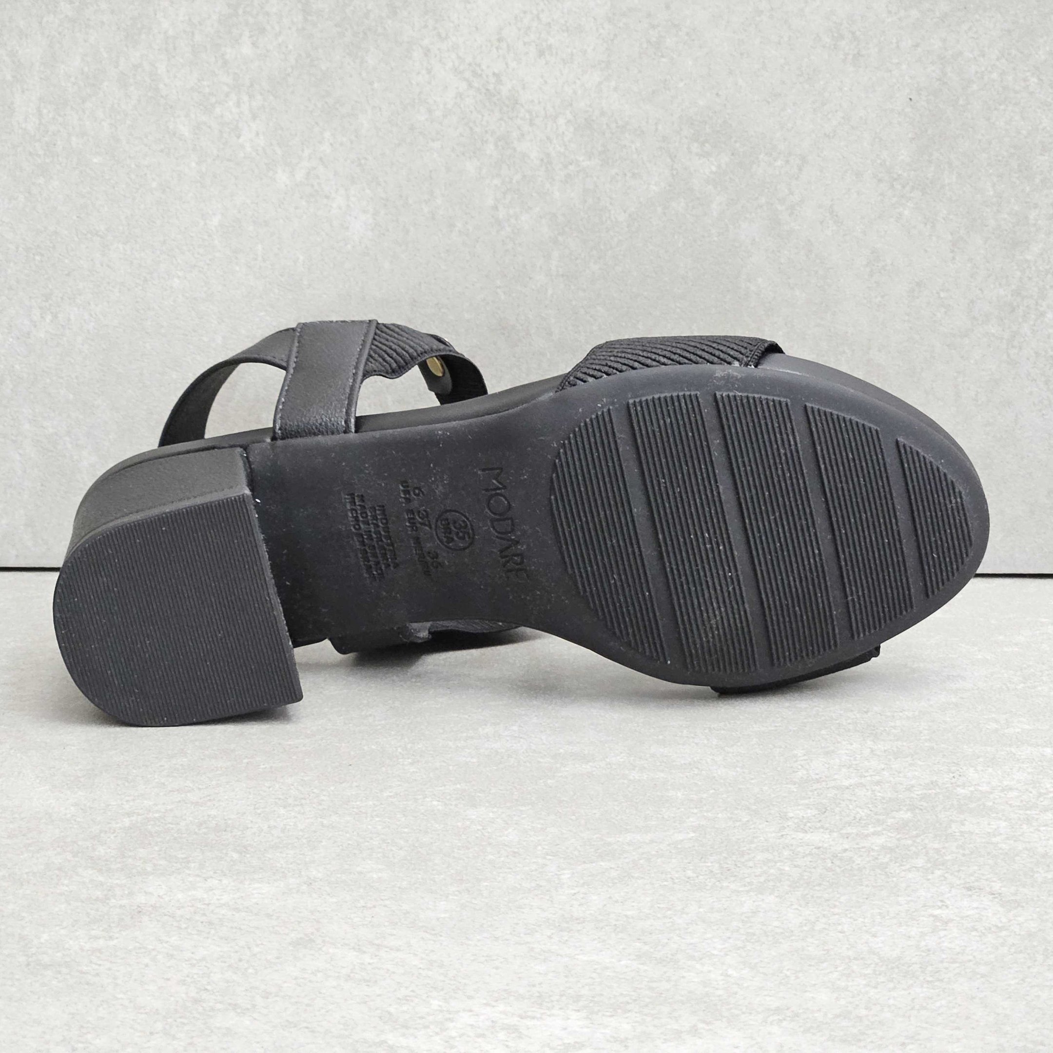 Sandália Feminina Modare Salto Bloco Elástico Preto 4