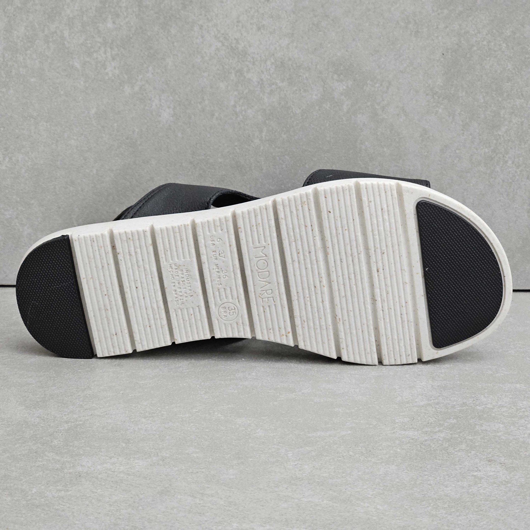 Sandália Feminina Modare Gáspea Flat com Massageador Preto 4