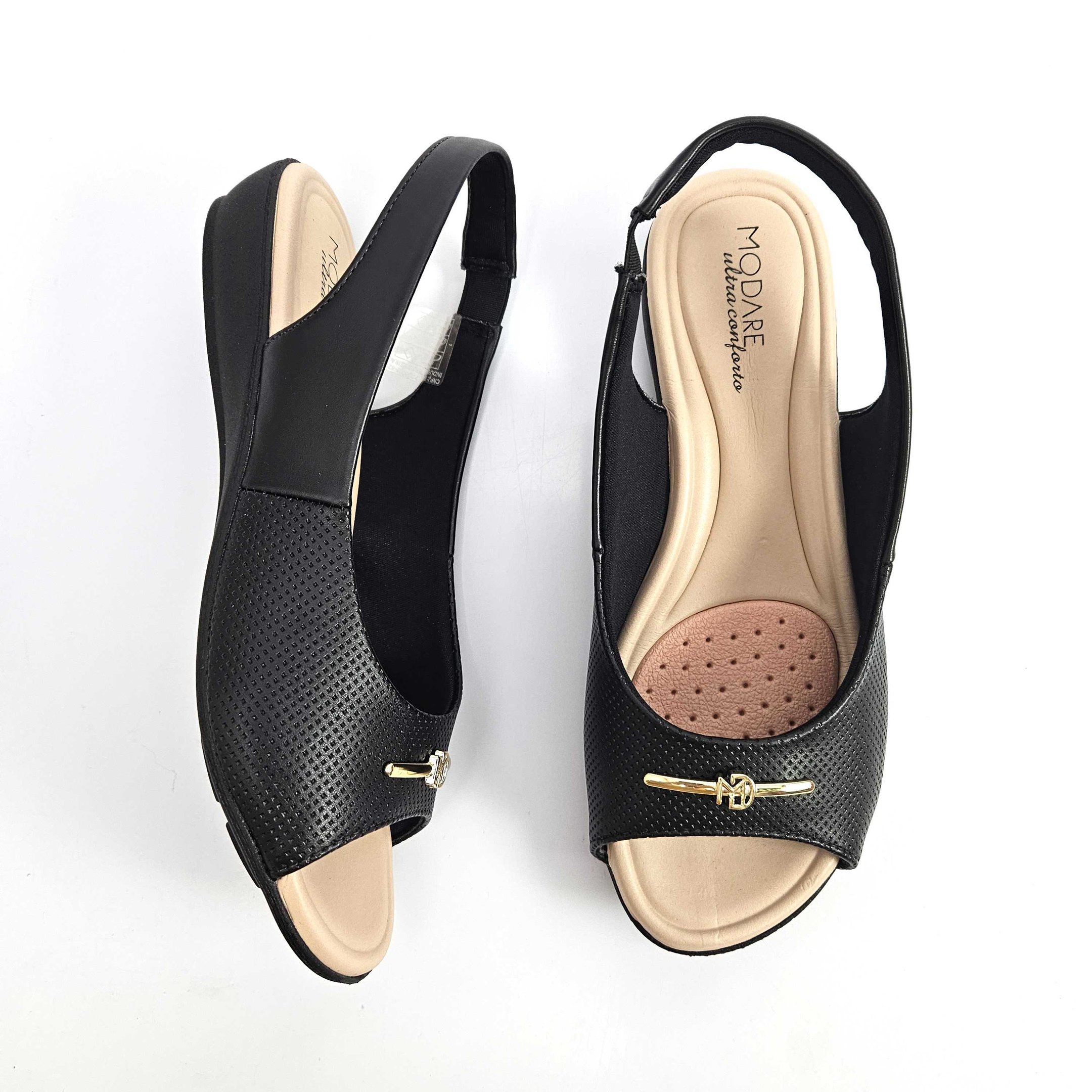 Sandália Feminina Modare Slingback Preto 3