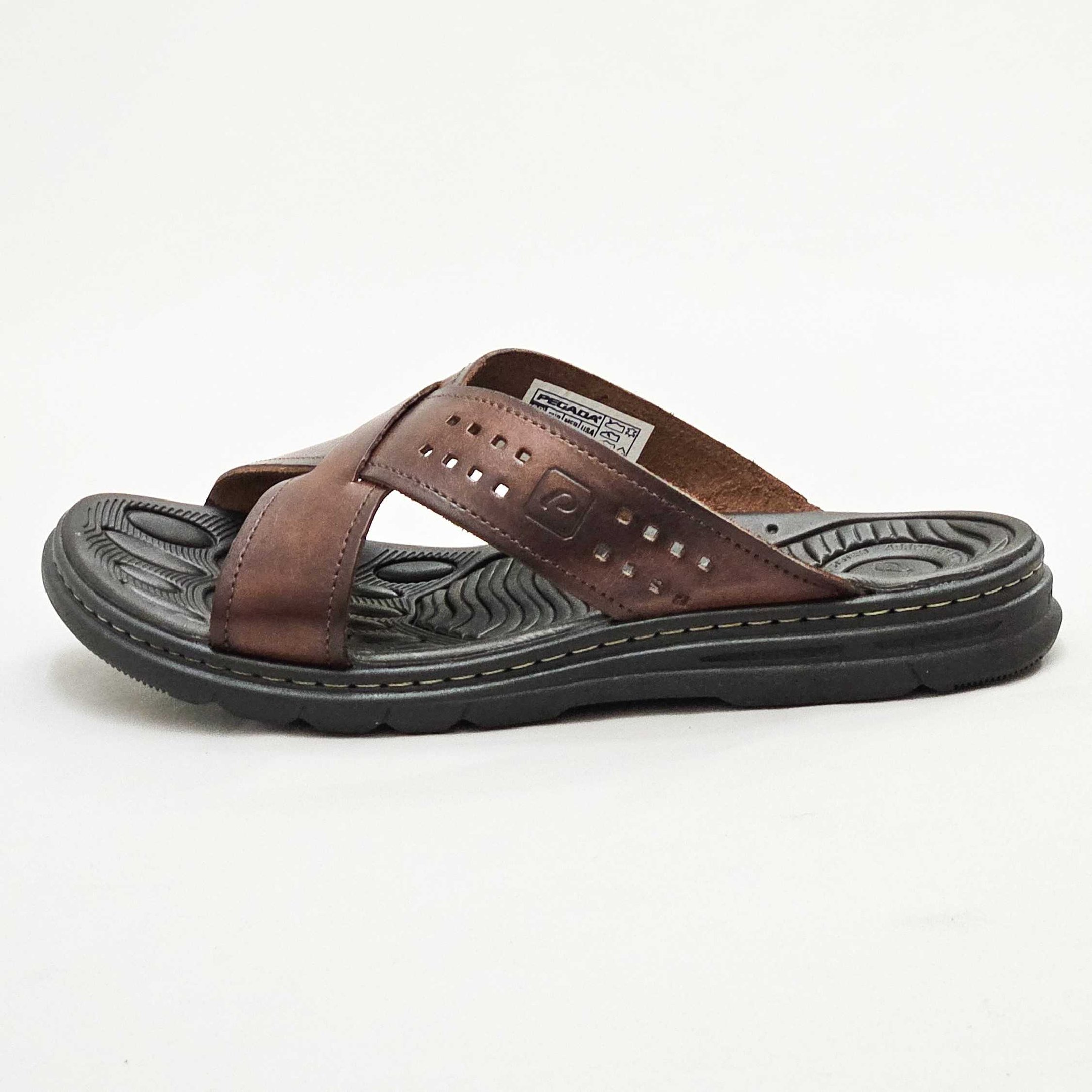 Chinelo Masculino Pegada X em Couro