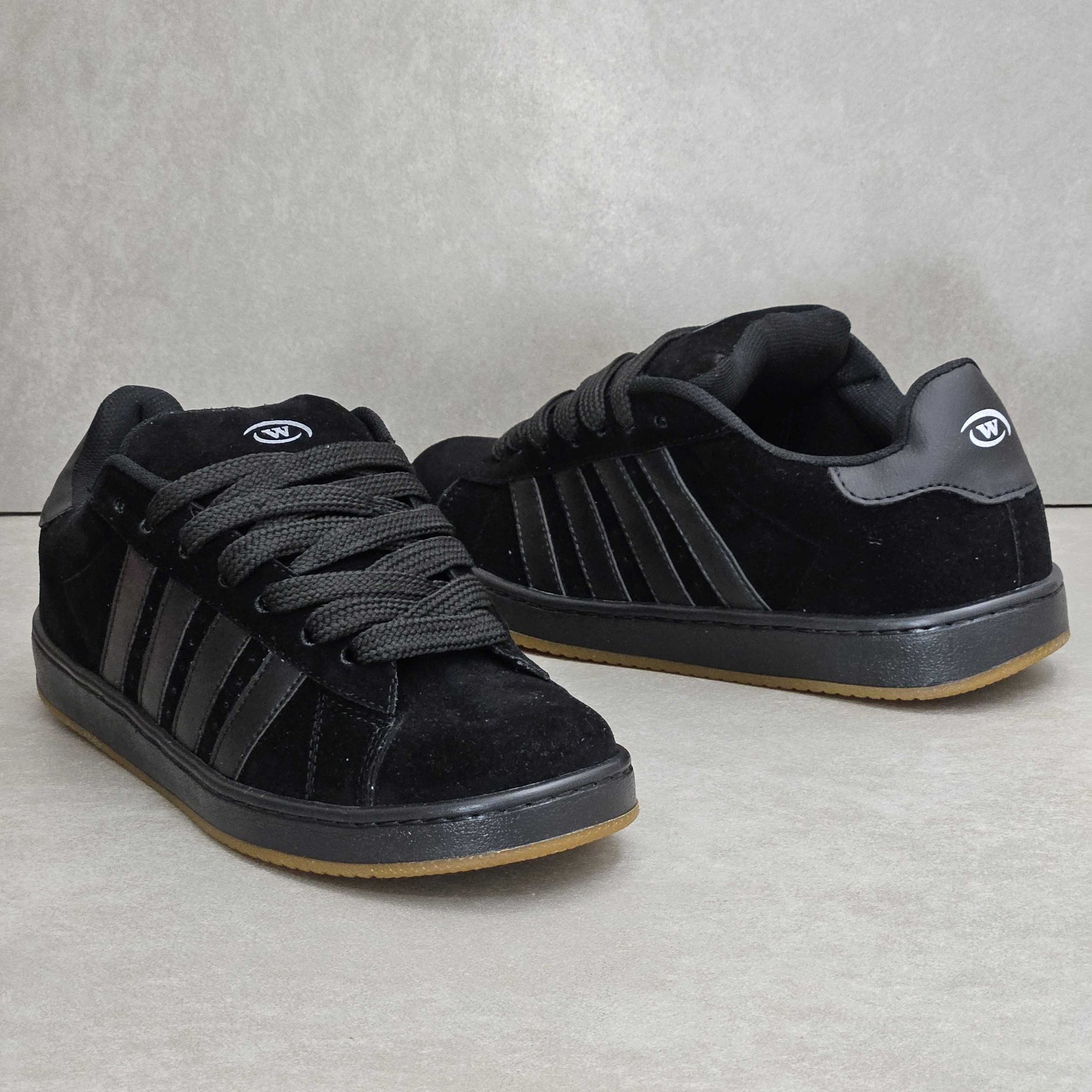 Tênis Wonder Casual Listras Skate Unisex Preto 3