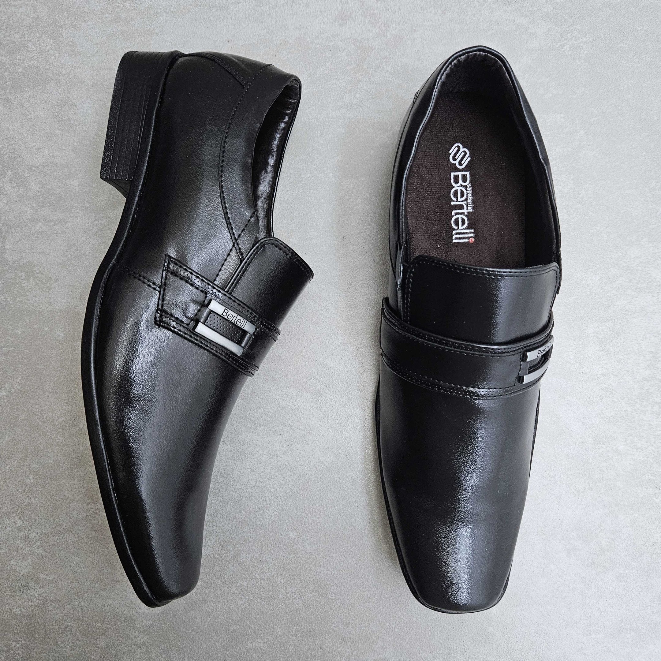 Sapato Social Masculino Bertelli Malbec Preto 2