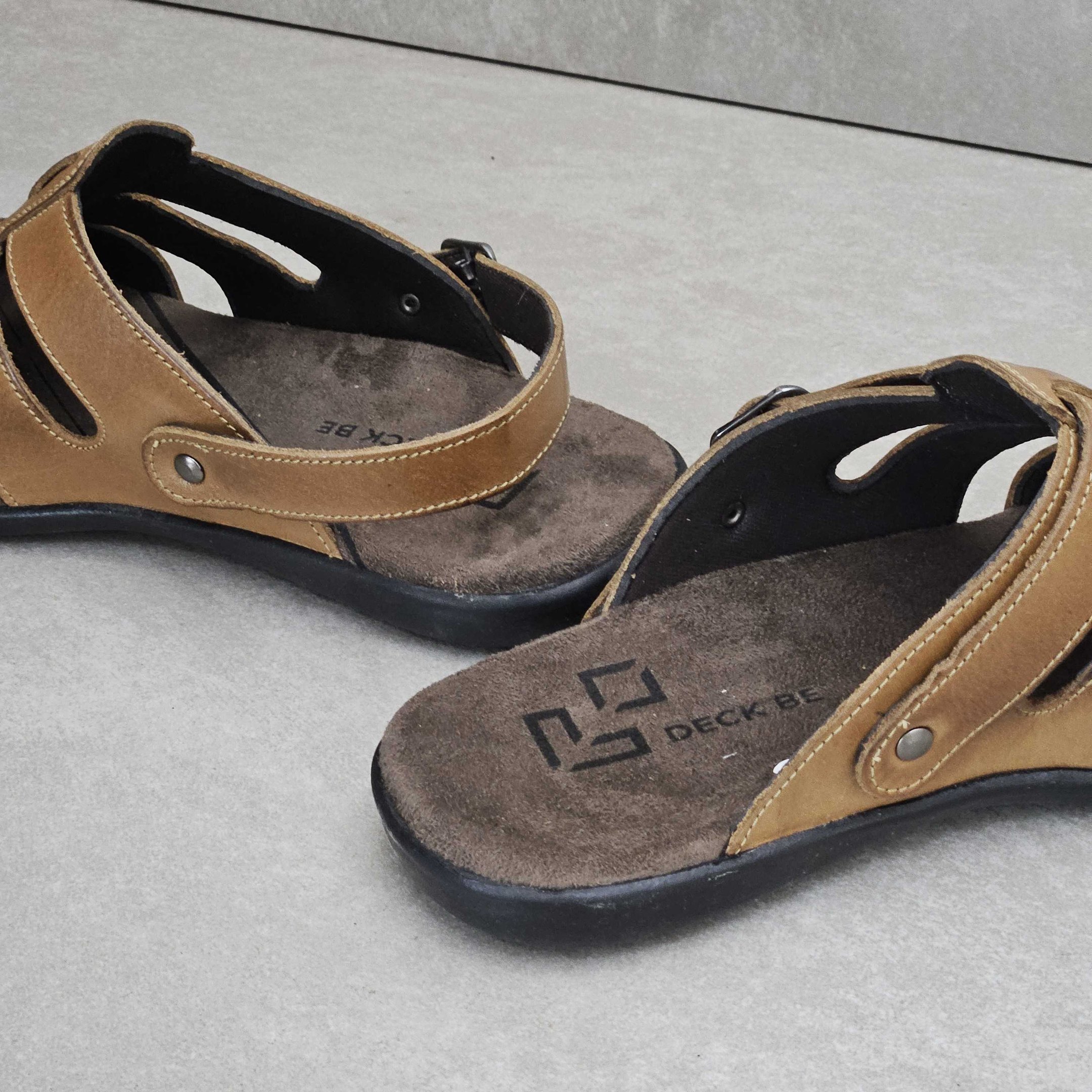 Sandália Masculina Deck Be 2 em 1 Couro Castor 3
