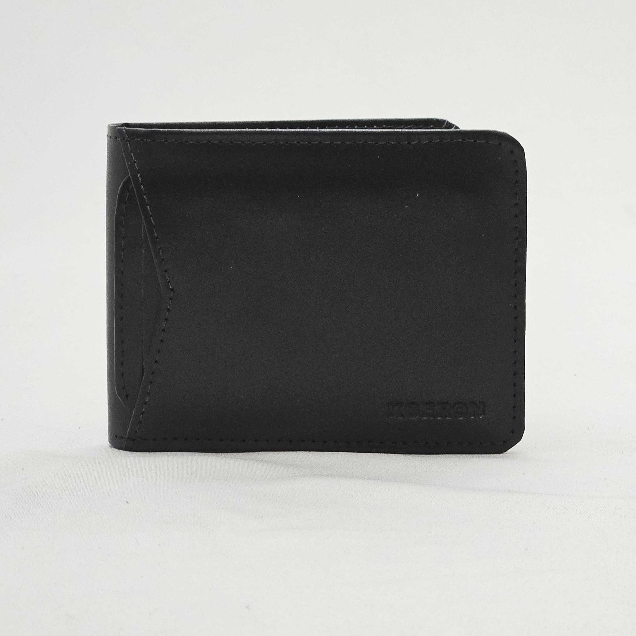 Carteira Masculina Kgeron Em Couro Preto- 953