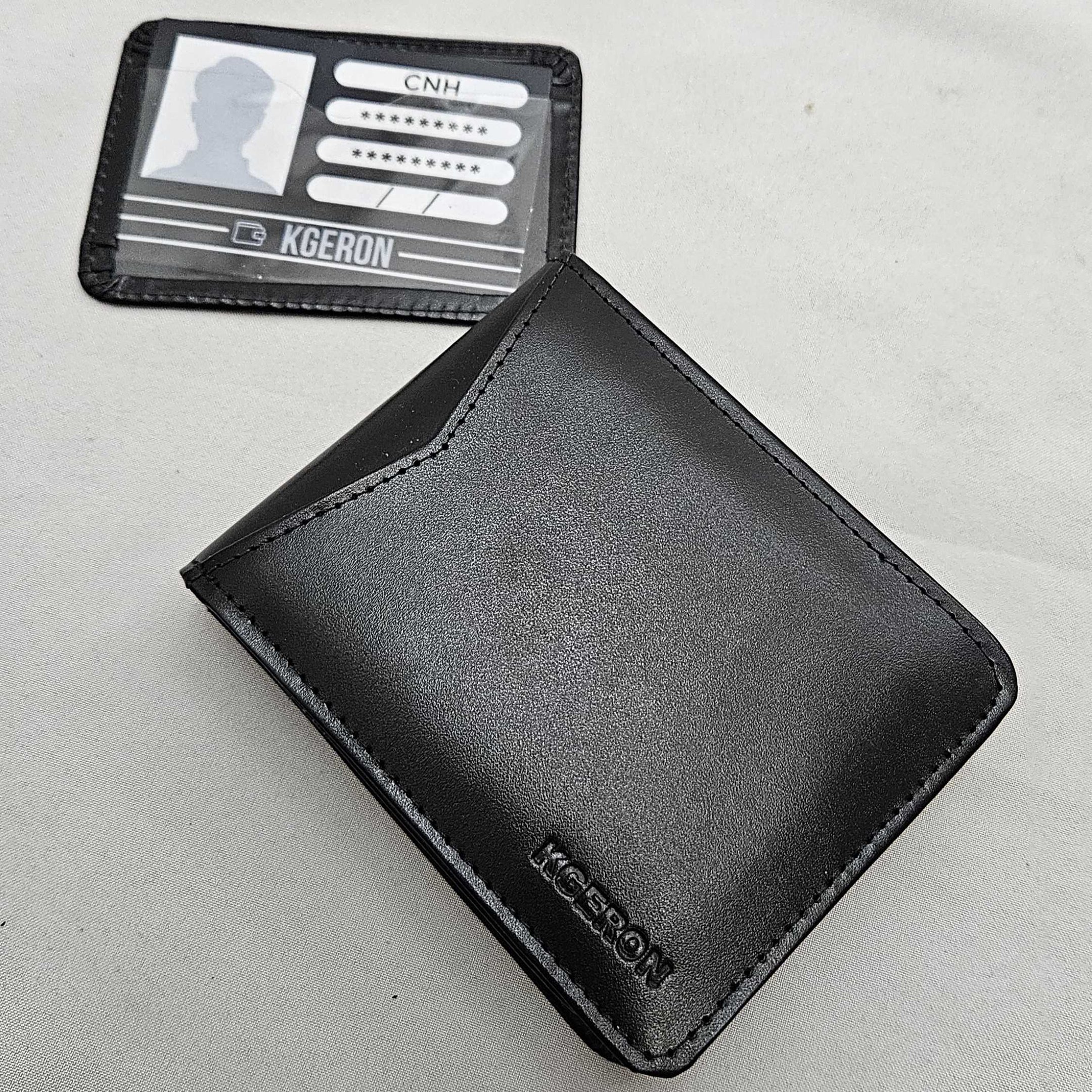 Carteira Masculina Kgeron Em Couro Preto- 953 Preto 4