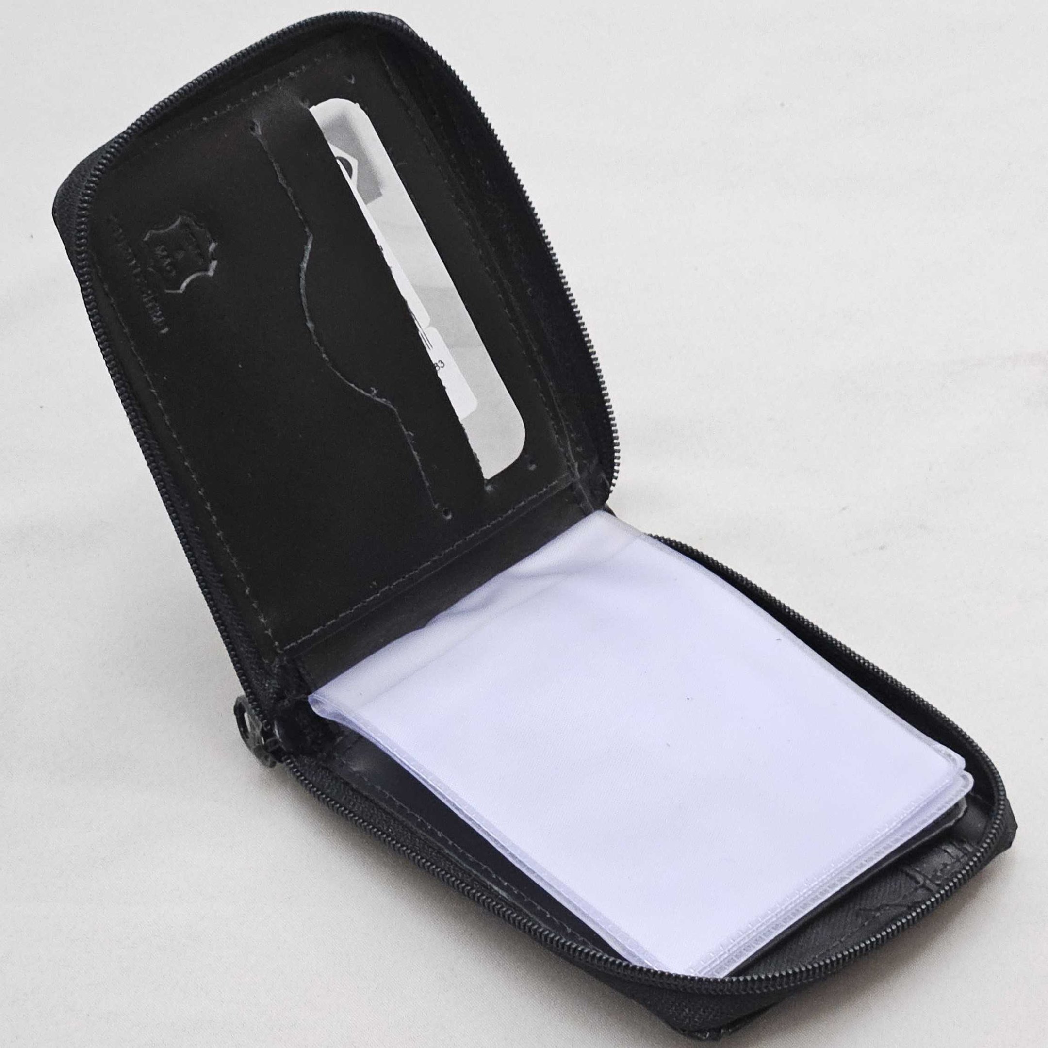 Carteira Masculina Kgeron Em Couro Preto Com Zíper- 955 Preto 3