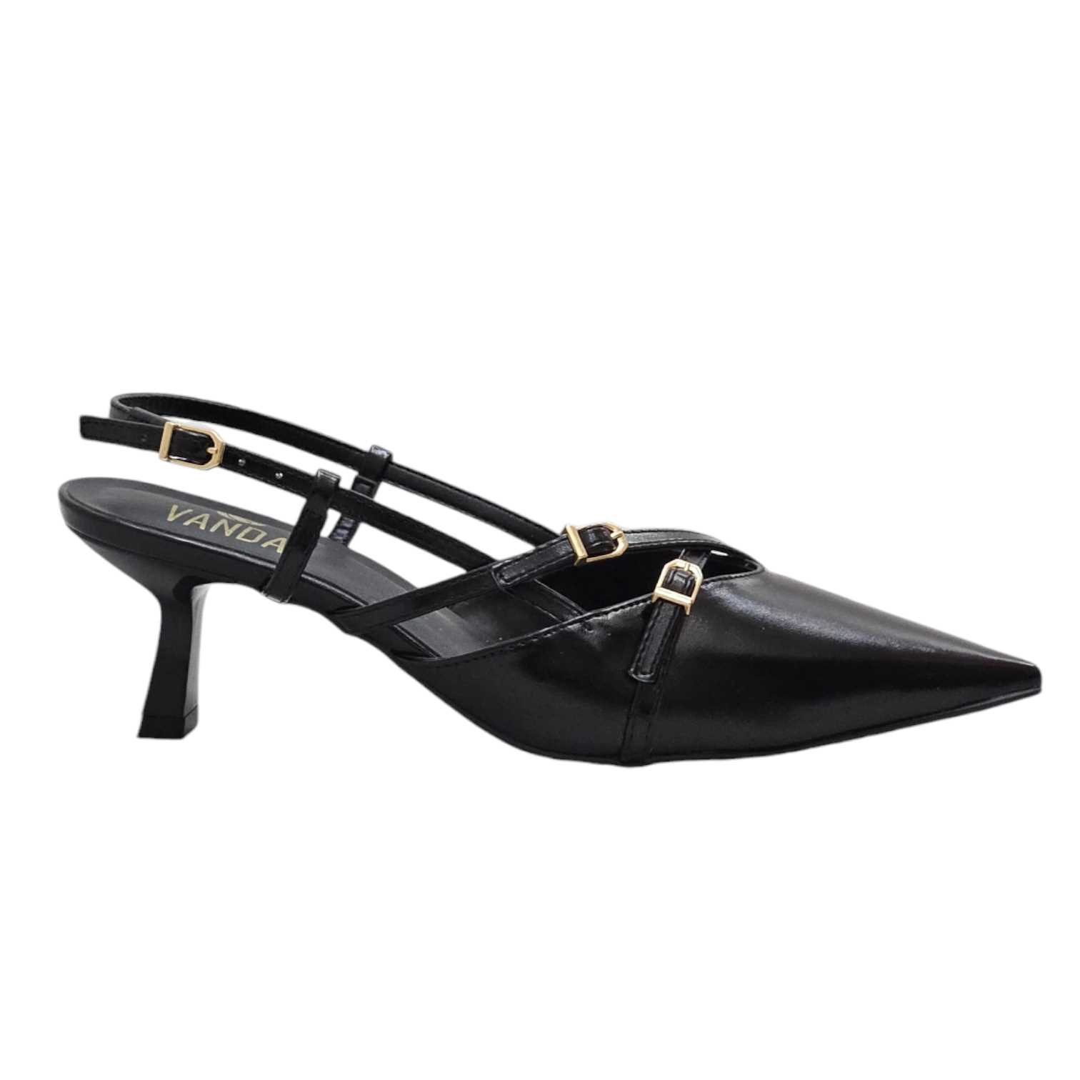 Sapato Feminino Di Valentini Slingback Preto 1