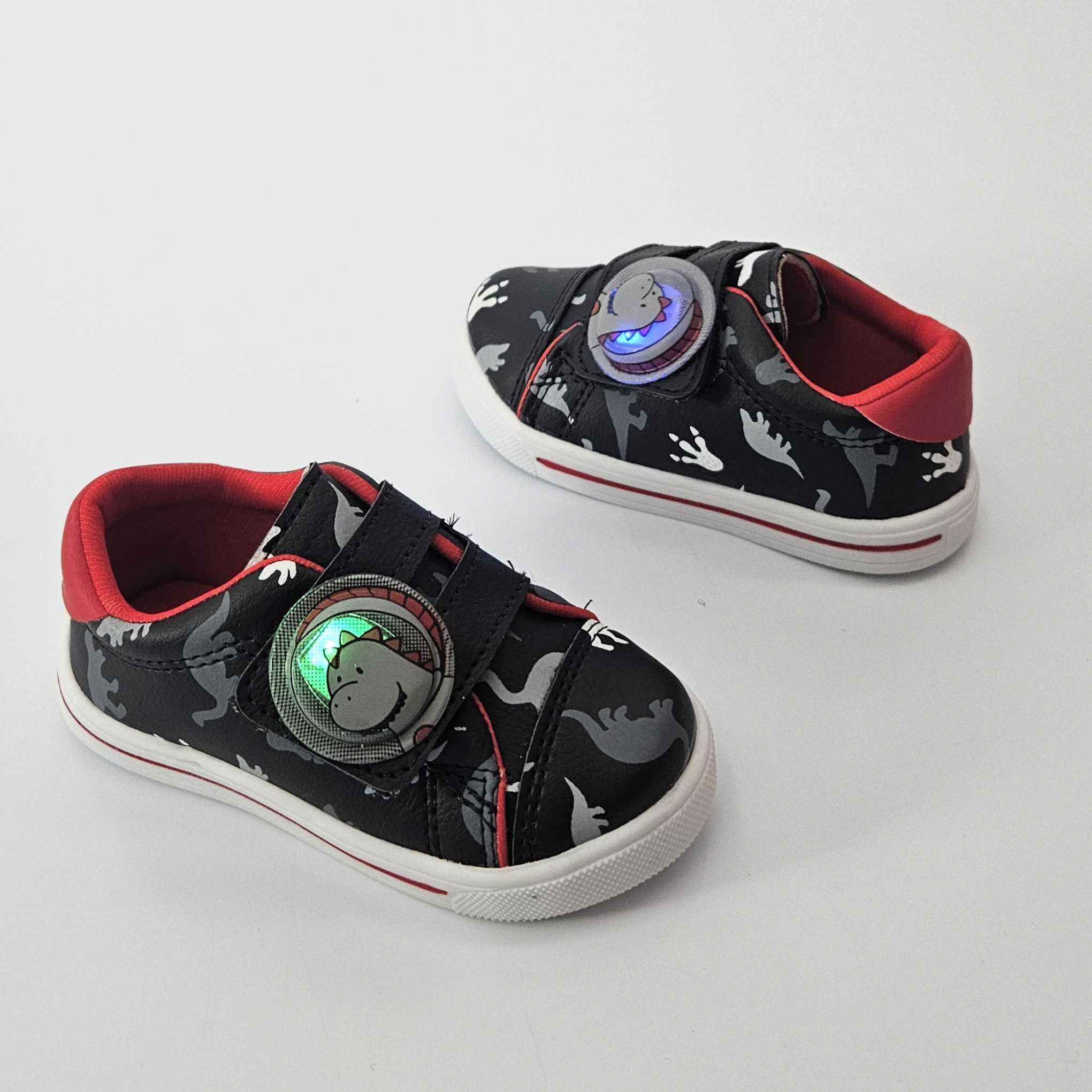 Tênis Infantil Lindo Ju de Led Dinossauro Preto 3