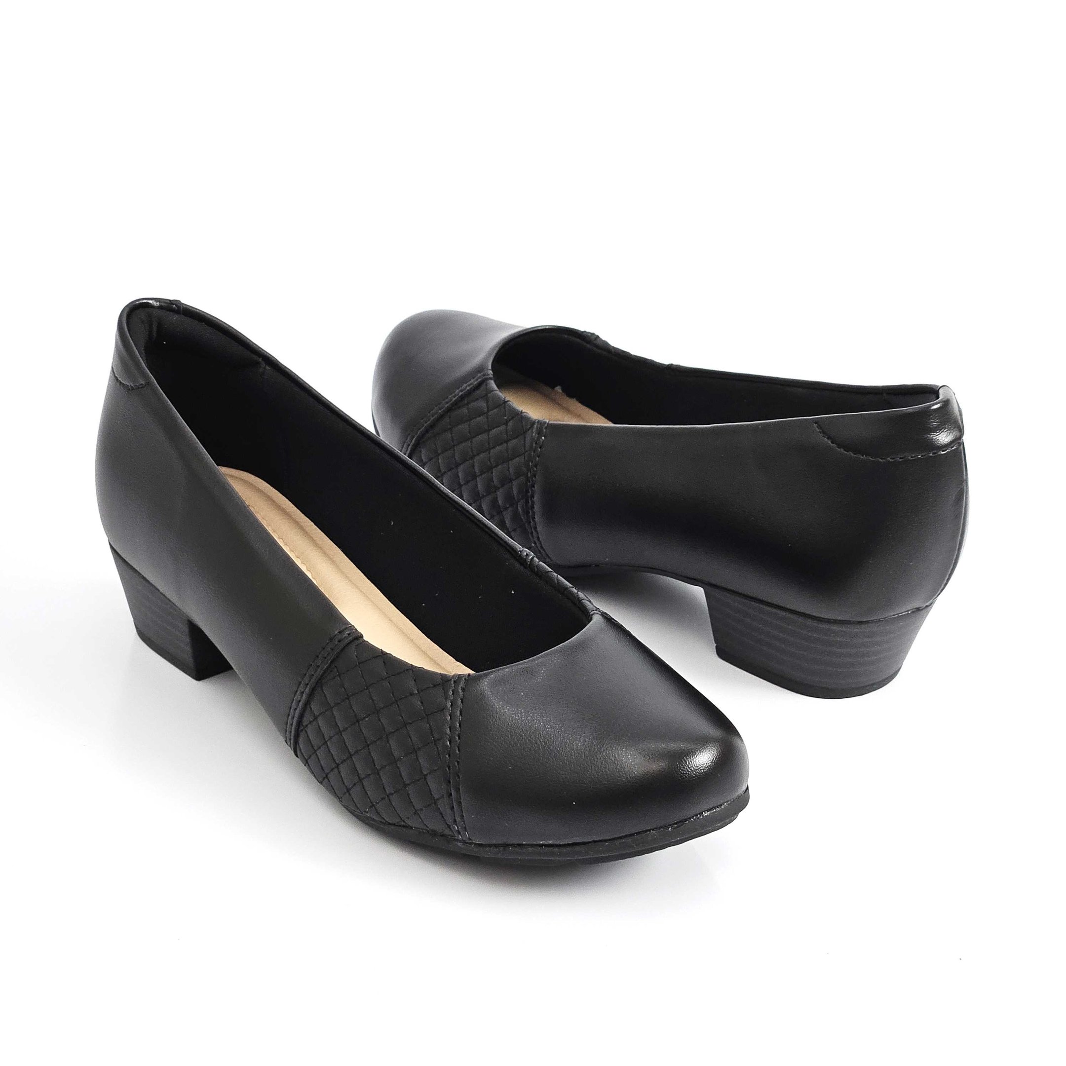 Sapato Feminino Modare Joanete Salto Baixo Preto 3