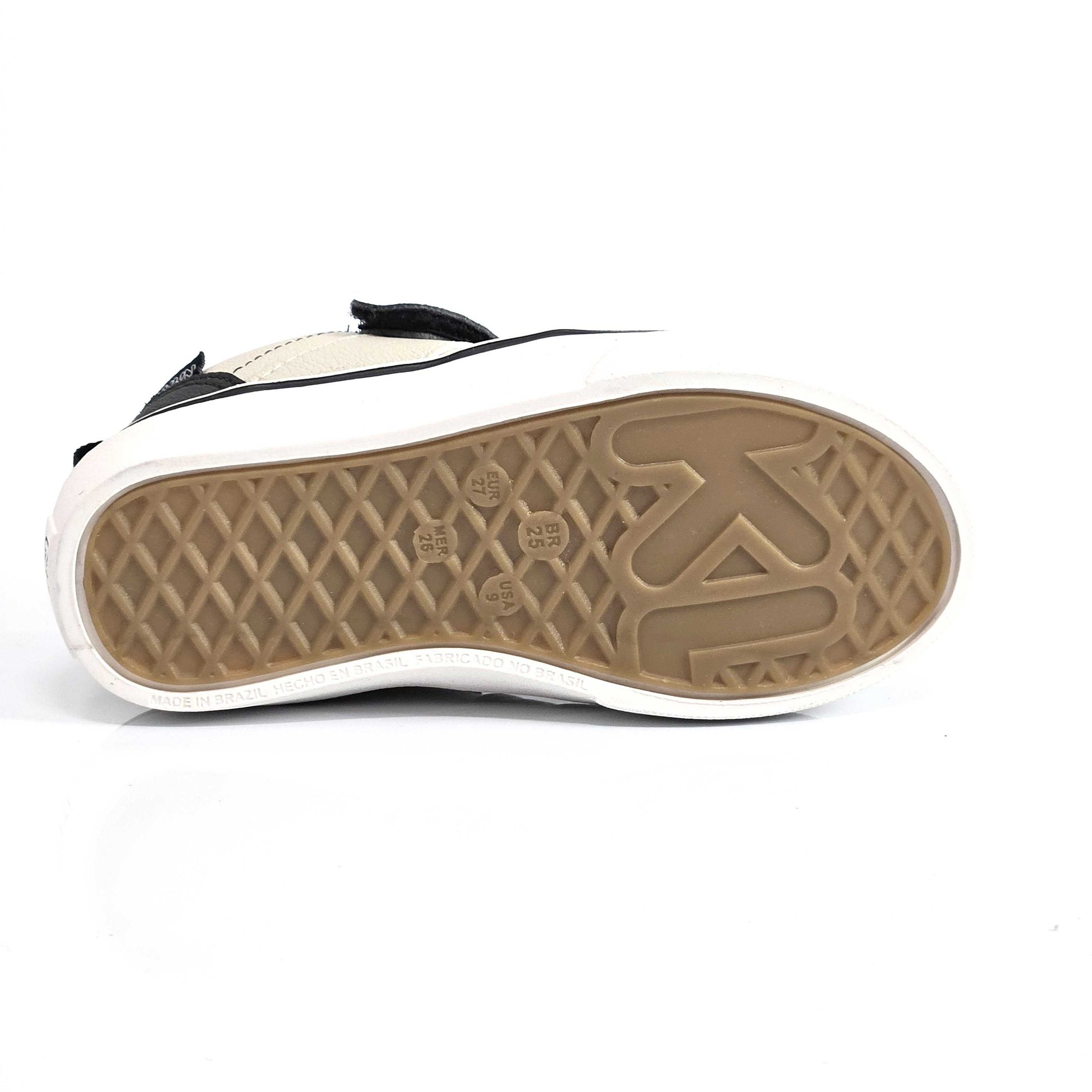 Tênis Infantil Klin Casual Calce Fácil Bege/Preto 4