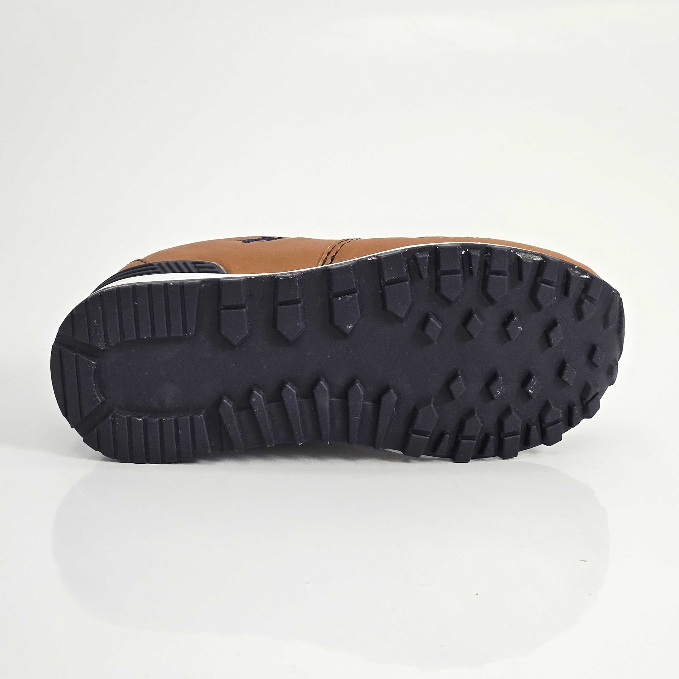 Tênis Infantil Danguinho Jogging Com Cadarço Marrom 4