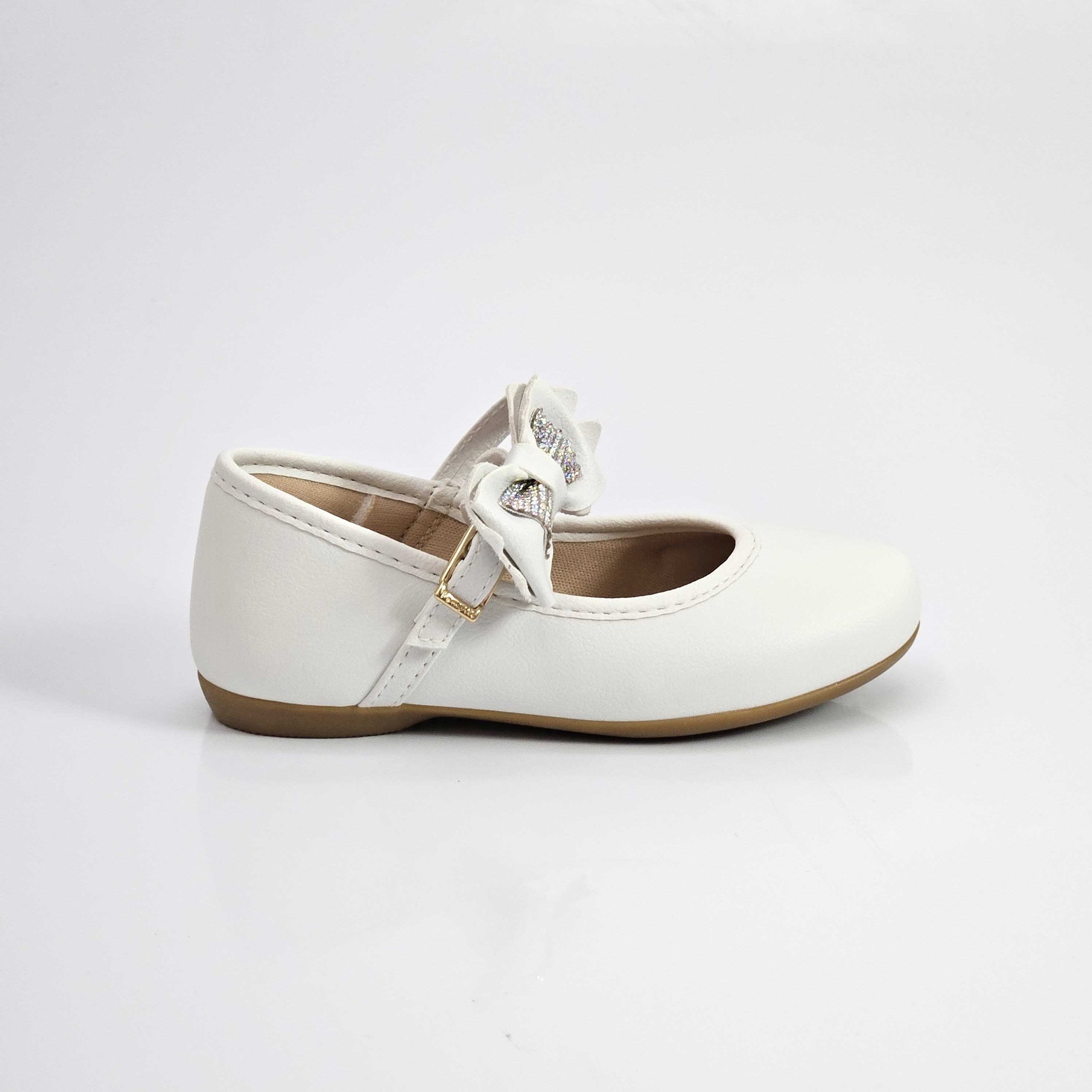 Sapatilha Infantil Pampili Baby Mariah Com Laço - Branco