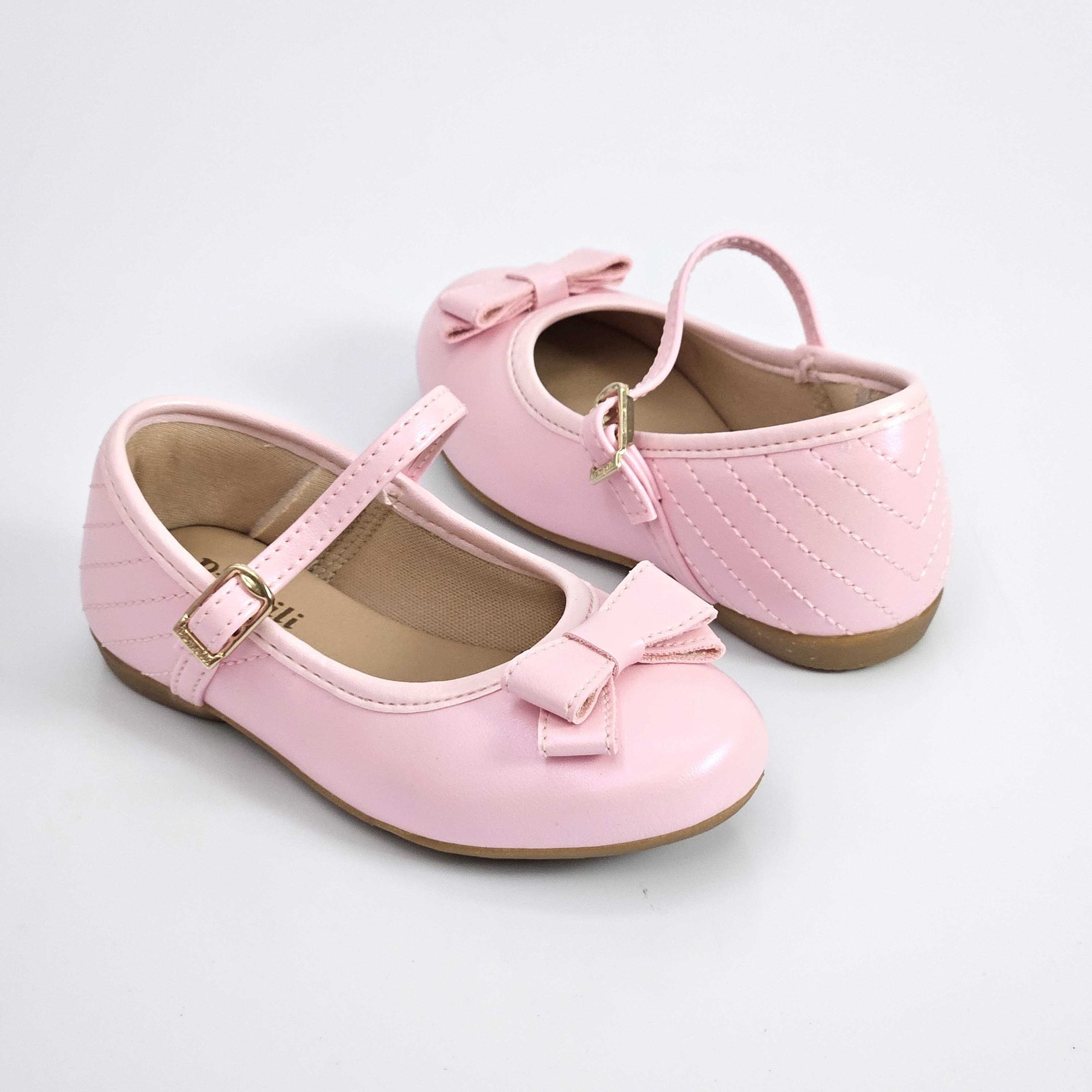 Sapatilha Infantil Pampili Baby Mariah Com Laço - Rosa Rosa 3