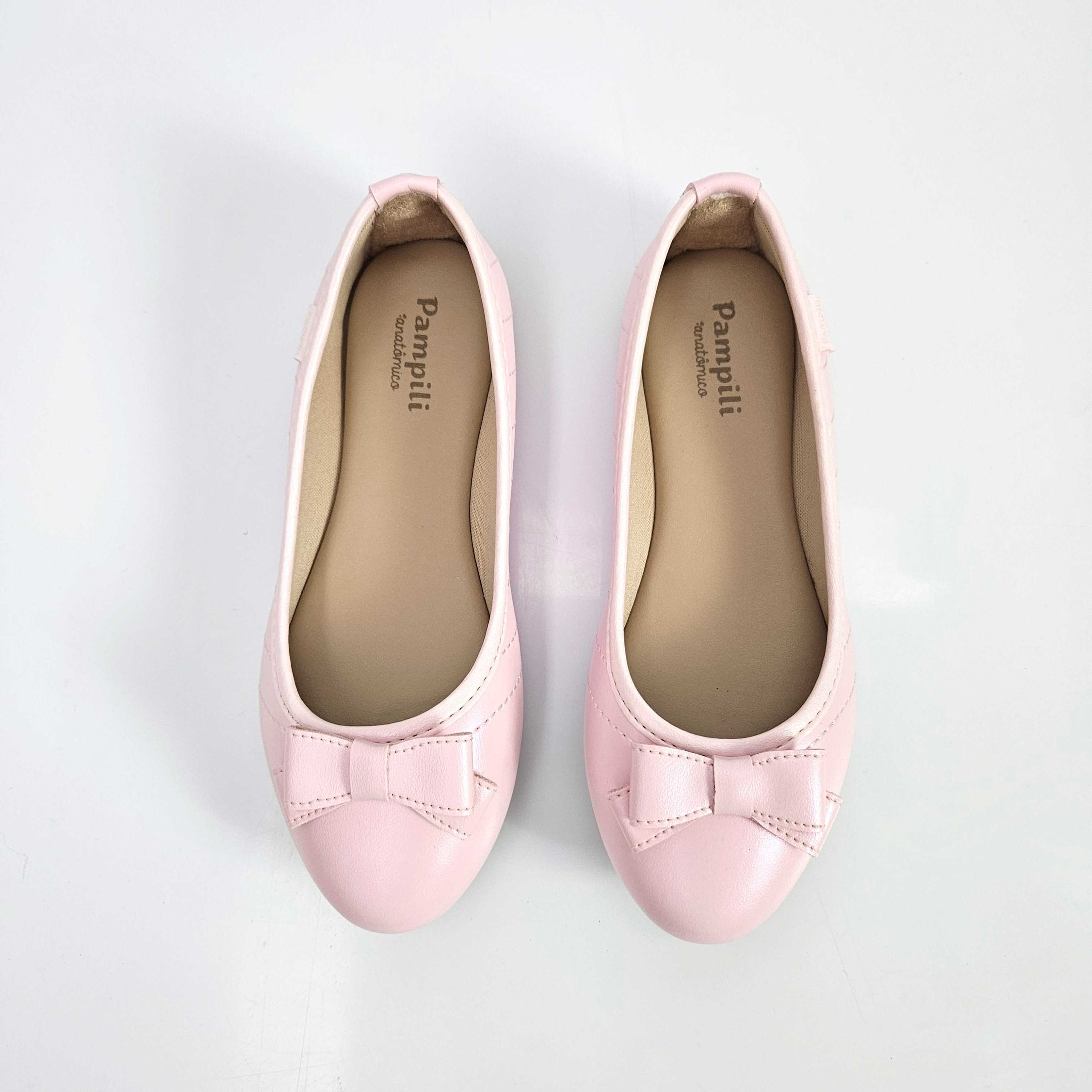 Sapatilha Infantil Pampili Mariah Com Laço - Rosa Rosa 3