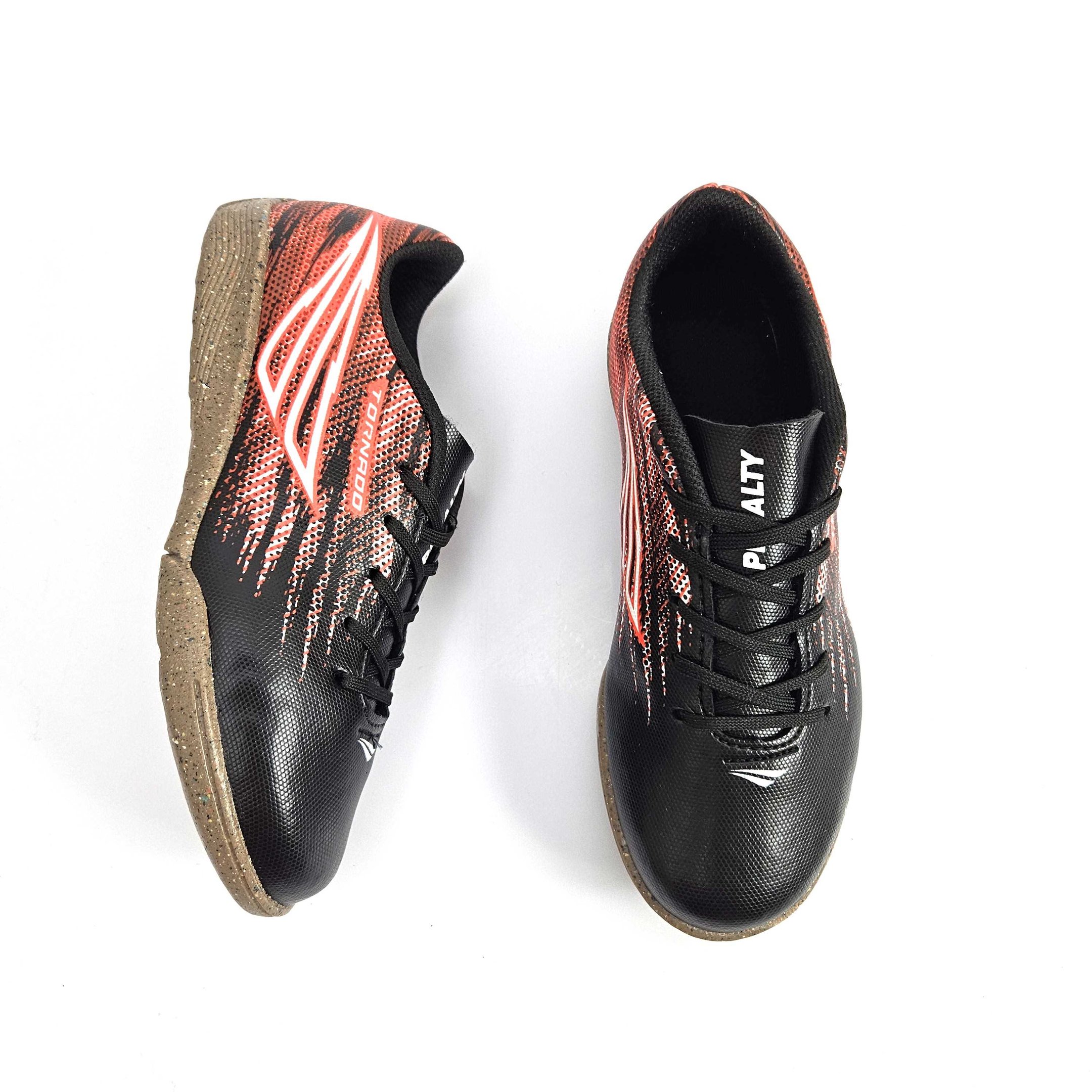 Chuteira Futsal Penalty Tornado Preto/Vermelho 3