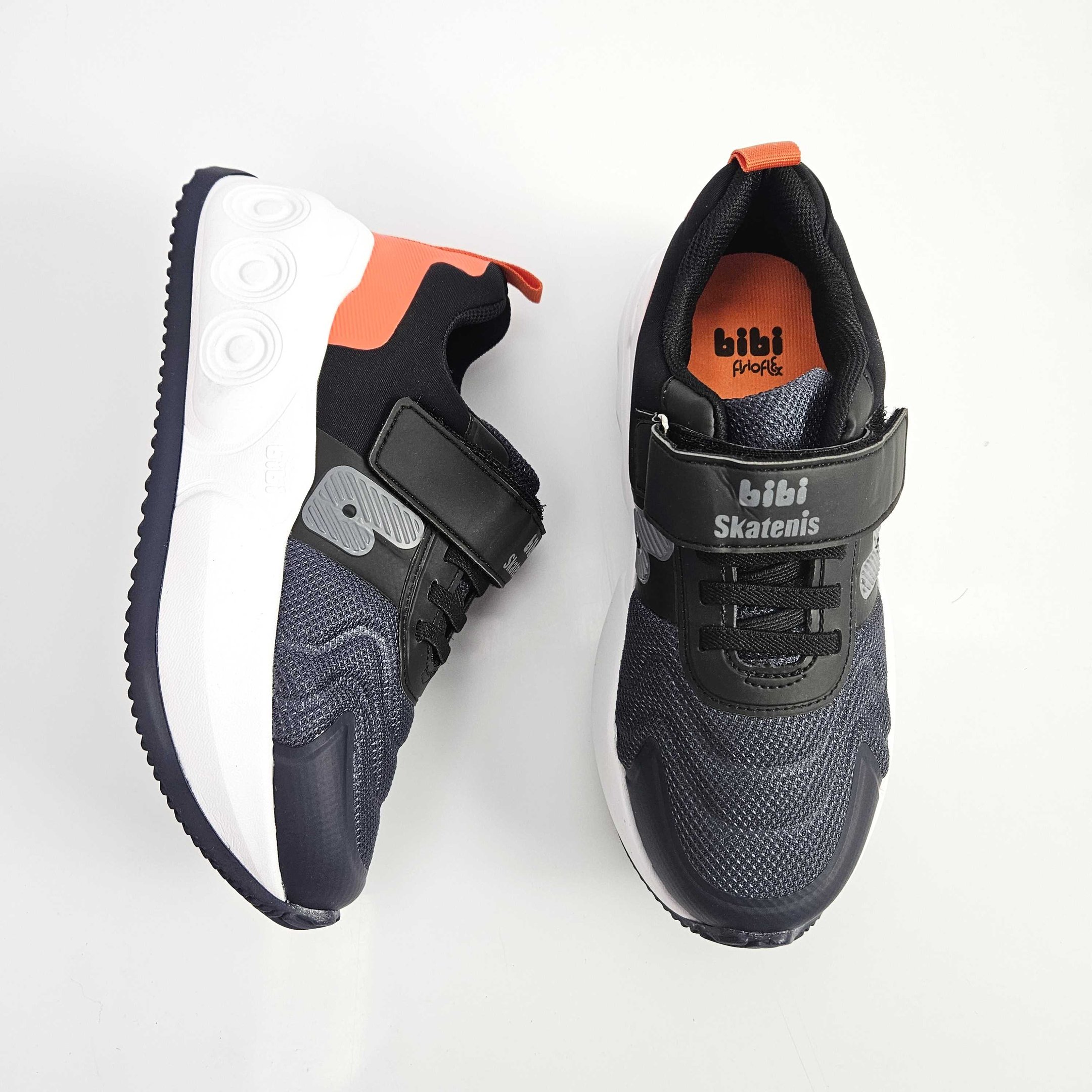 Tênis Infantil Menino Bibi Skatenis Com Rodinhas Preto/Azul Marinho 3