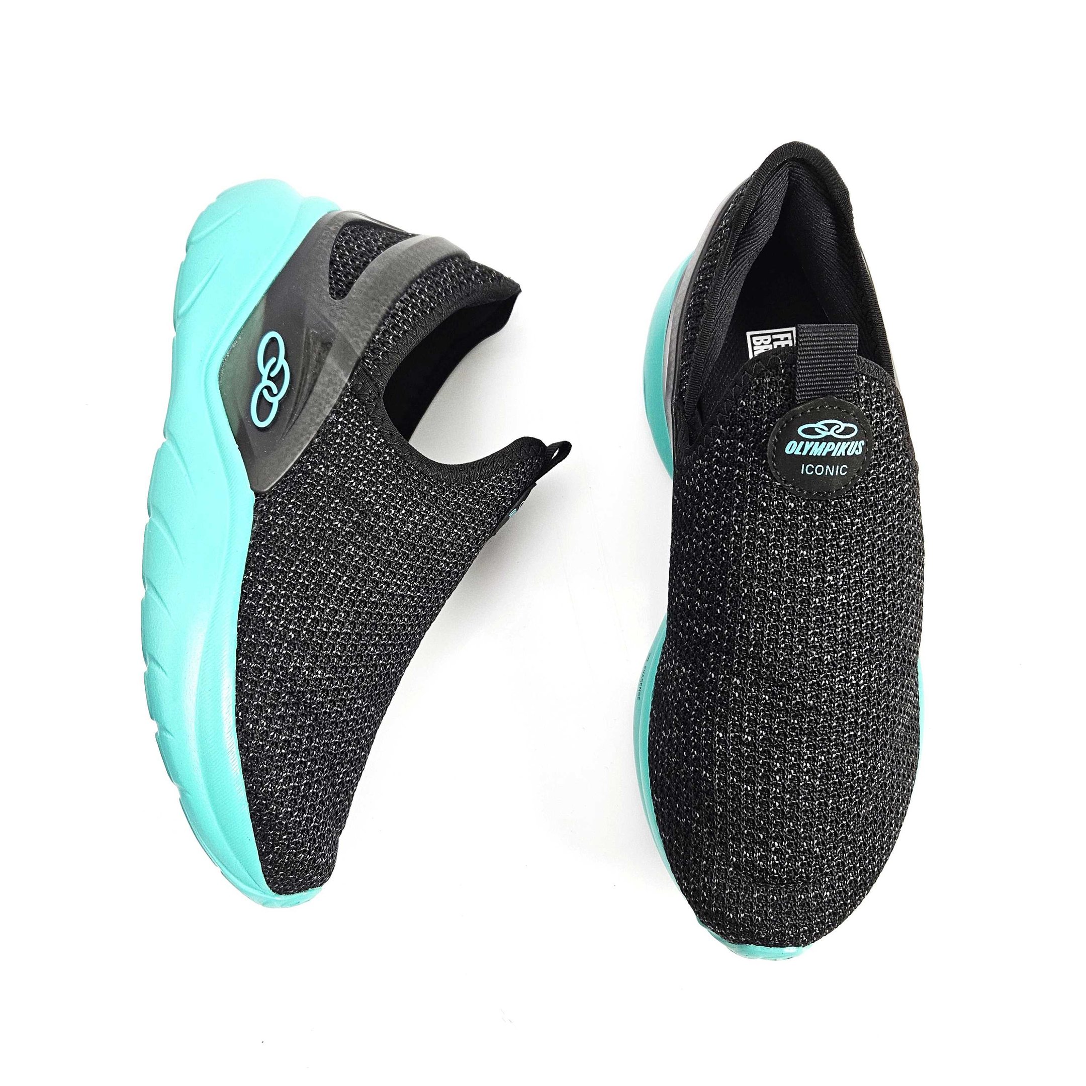 Tênis Infantil Olympikus Iconic Slip On Preto/Azul 3