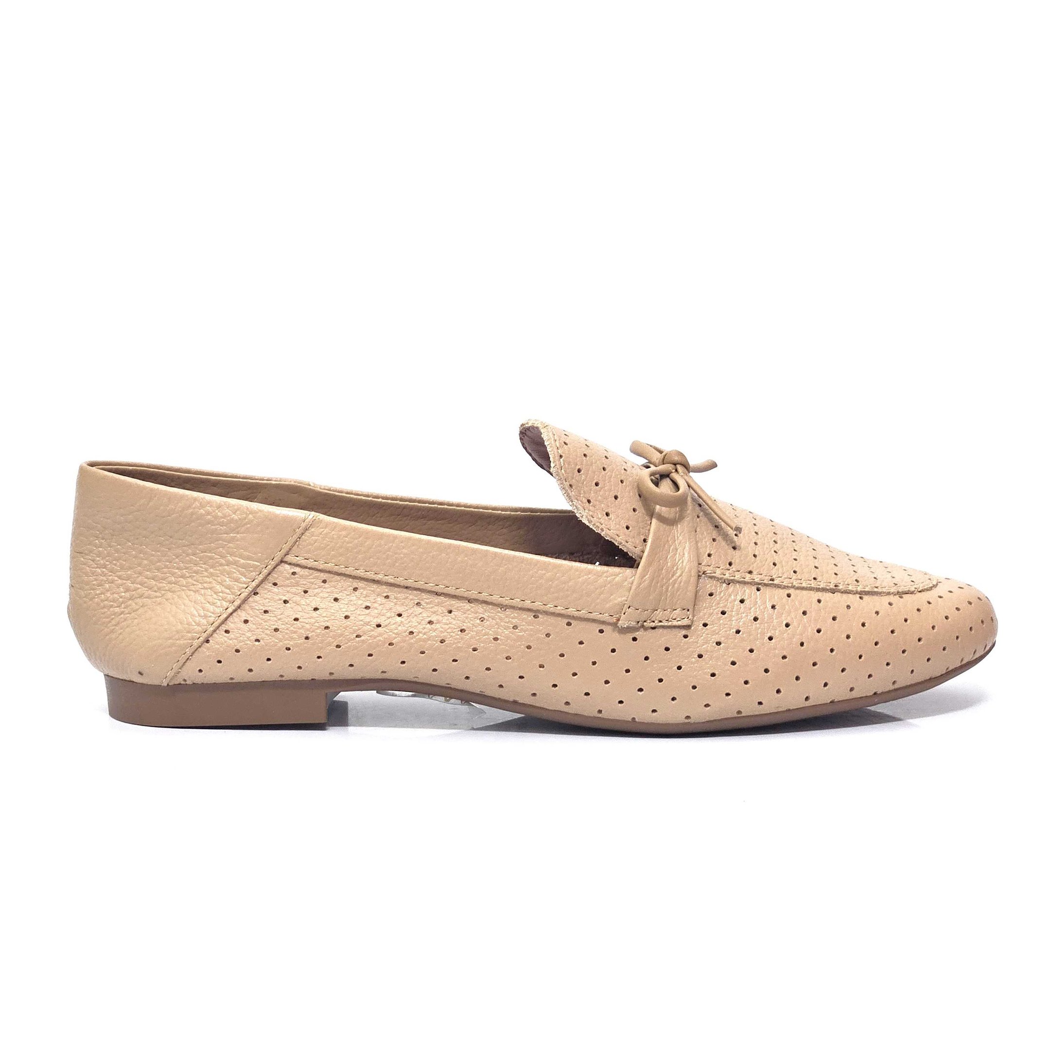 Sapato Mocassim Lia Line Drive Em Couro