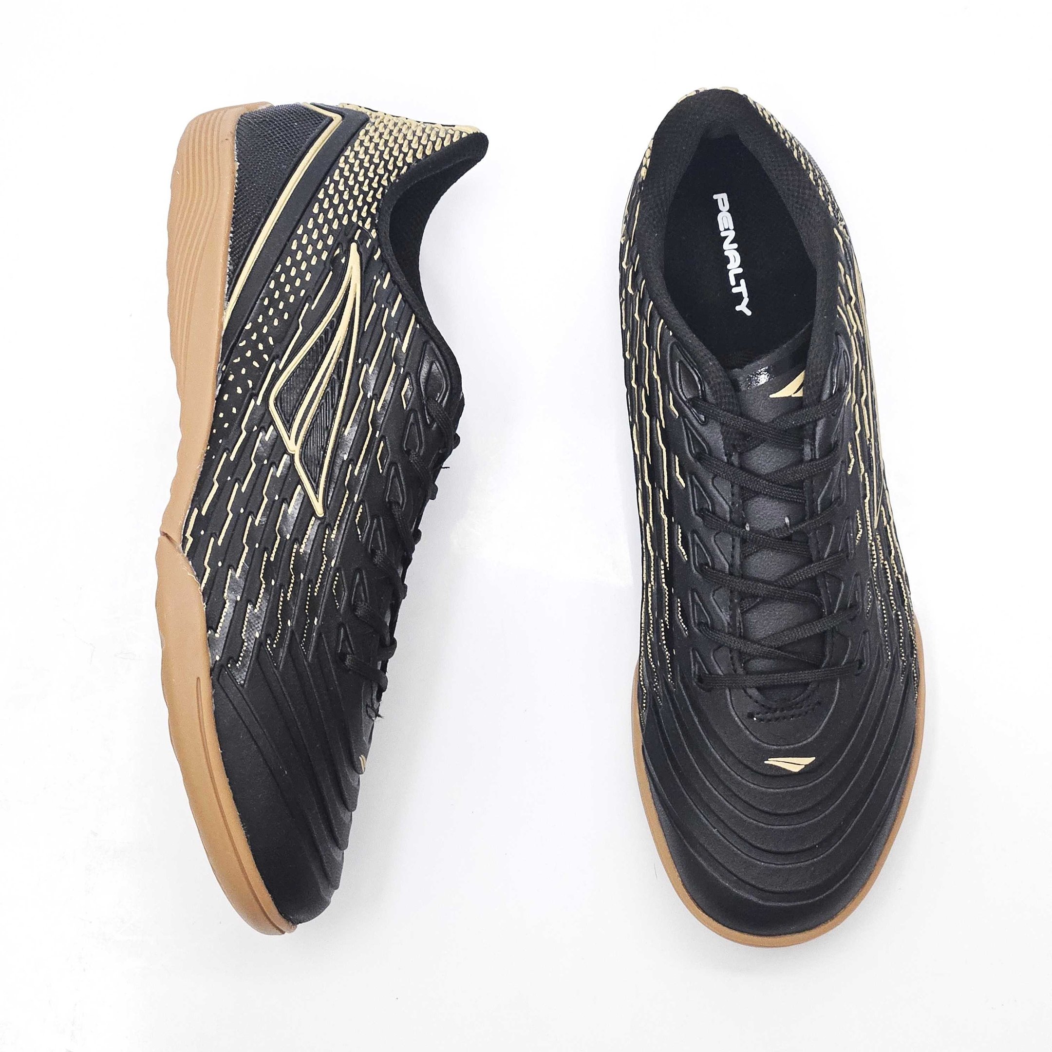 Chuteira Penalty Futsal Garra Preto/Dourado 2