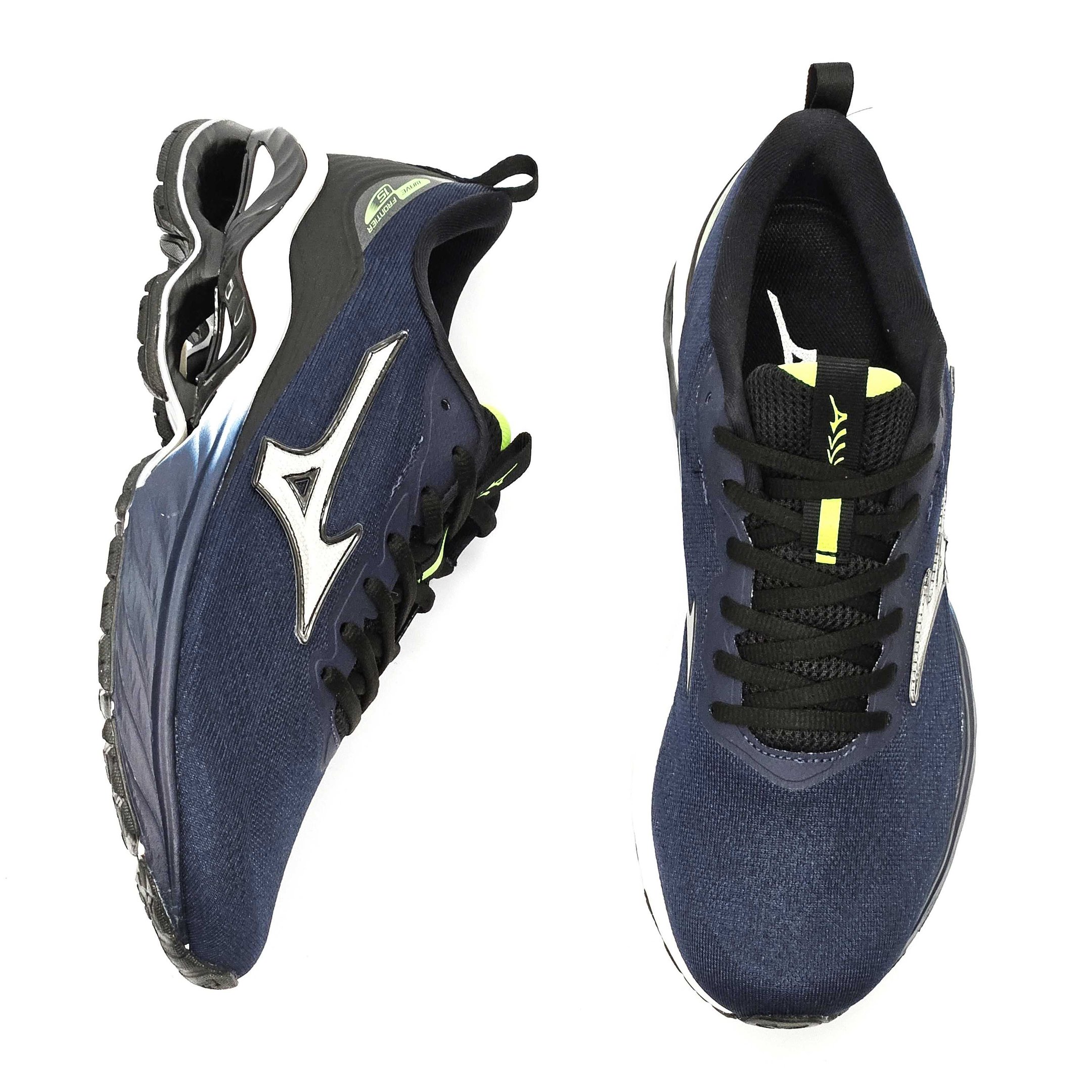 Tênis Masculino Mizuno Wave Frontier 15 Azul Marinho 3