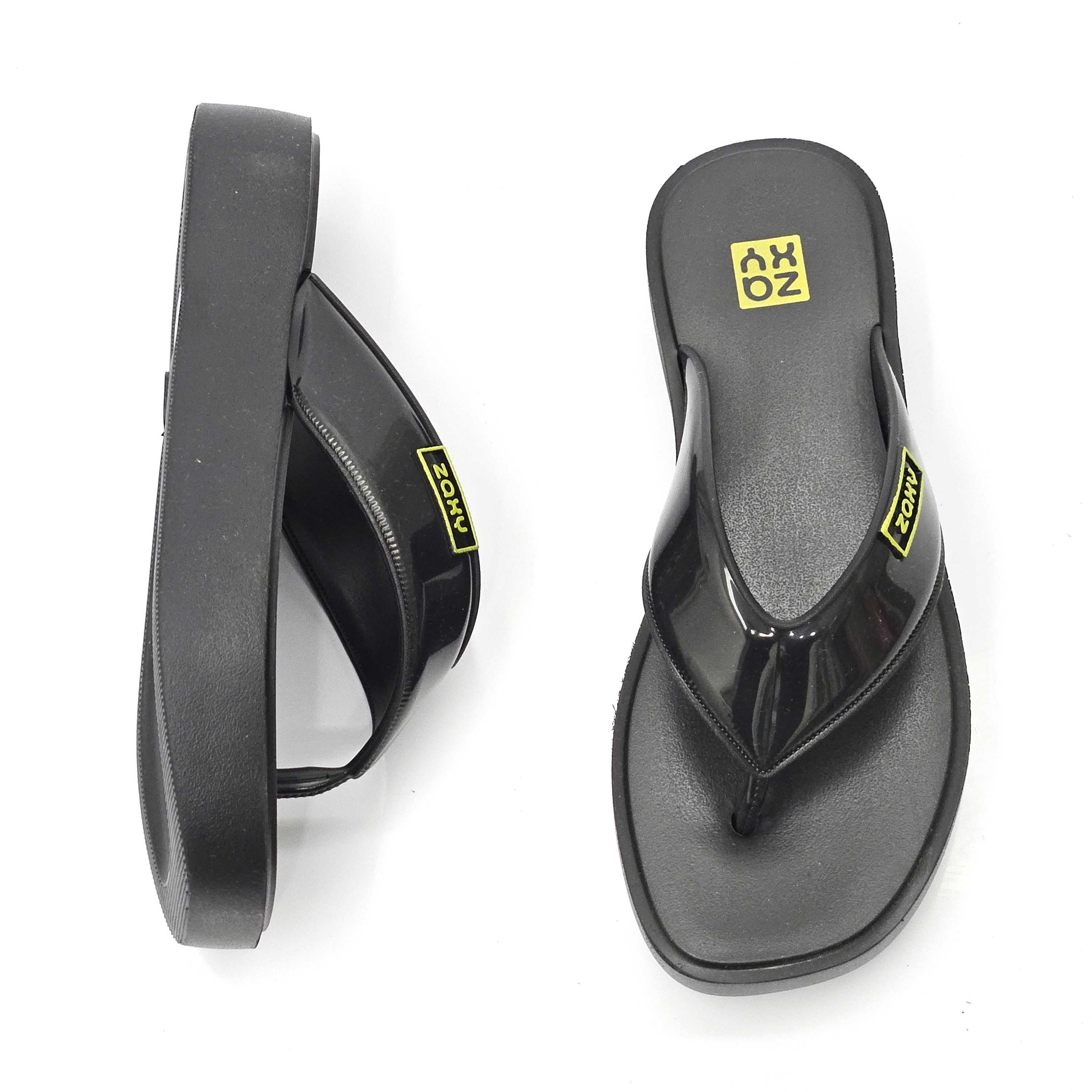 Tamanco Zaxy De Dedo Plataforma Trend Preto 2