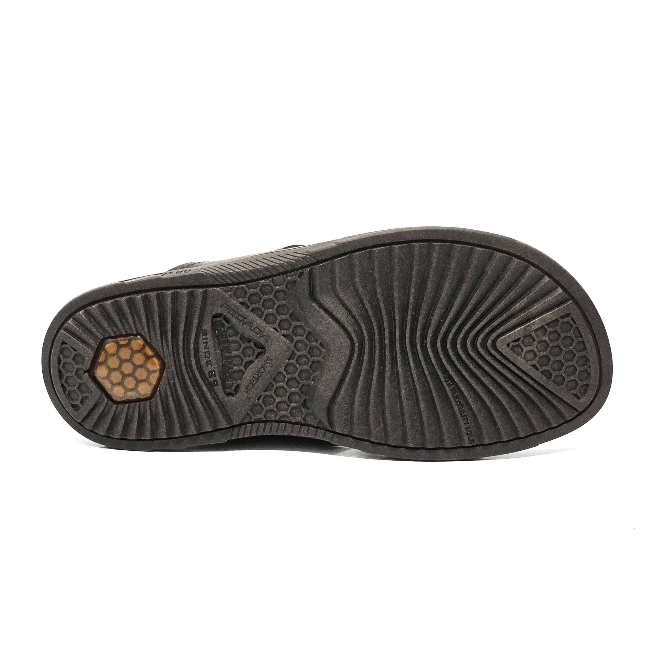 Chinelo Masculino Pegada De Dedo Em Couro Pinhão 4