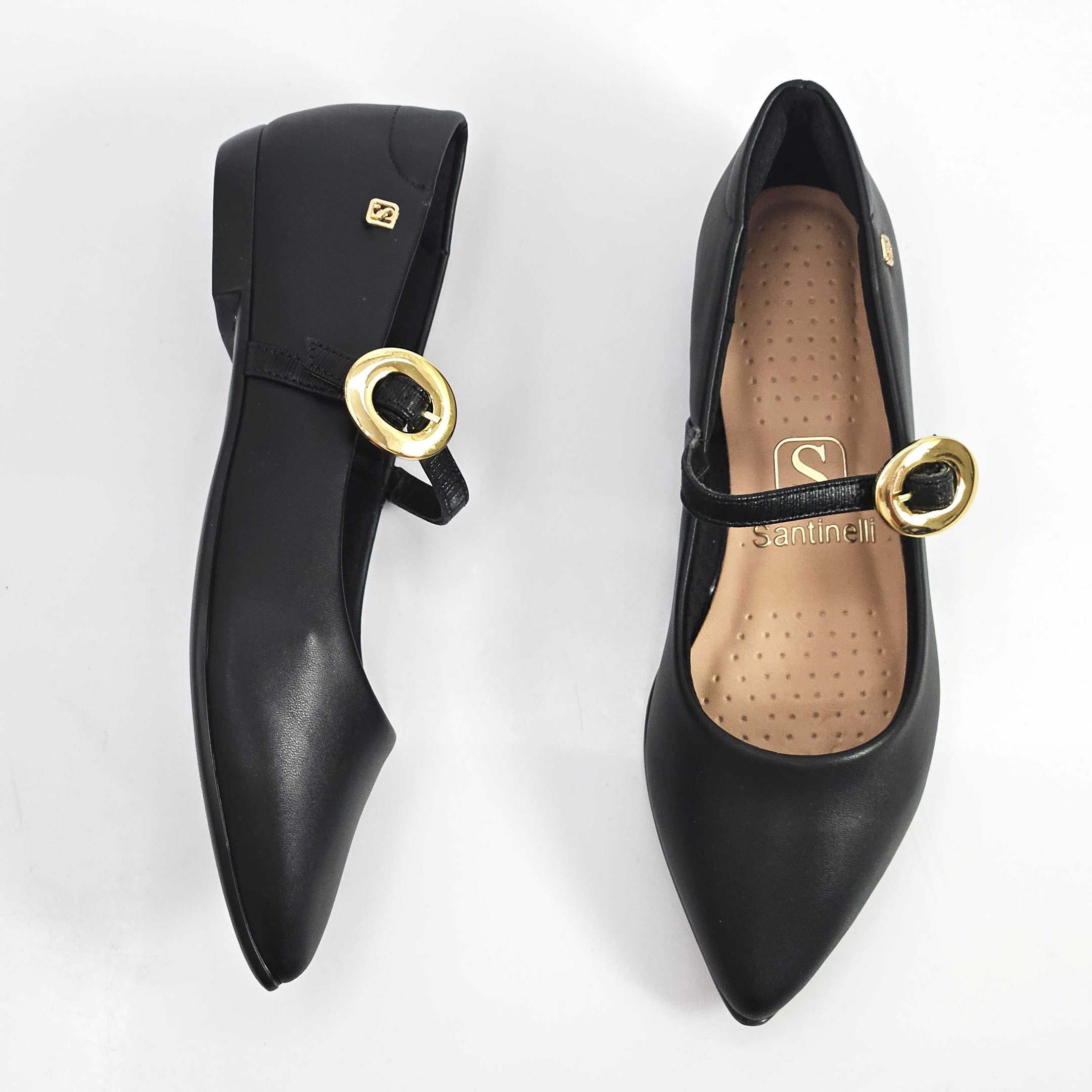 Sapato Feminina Santinelli Boneca Preto 3